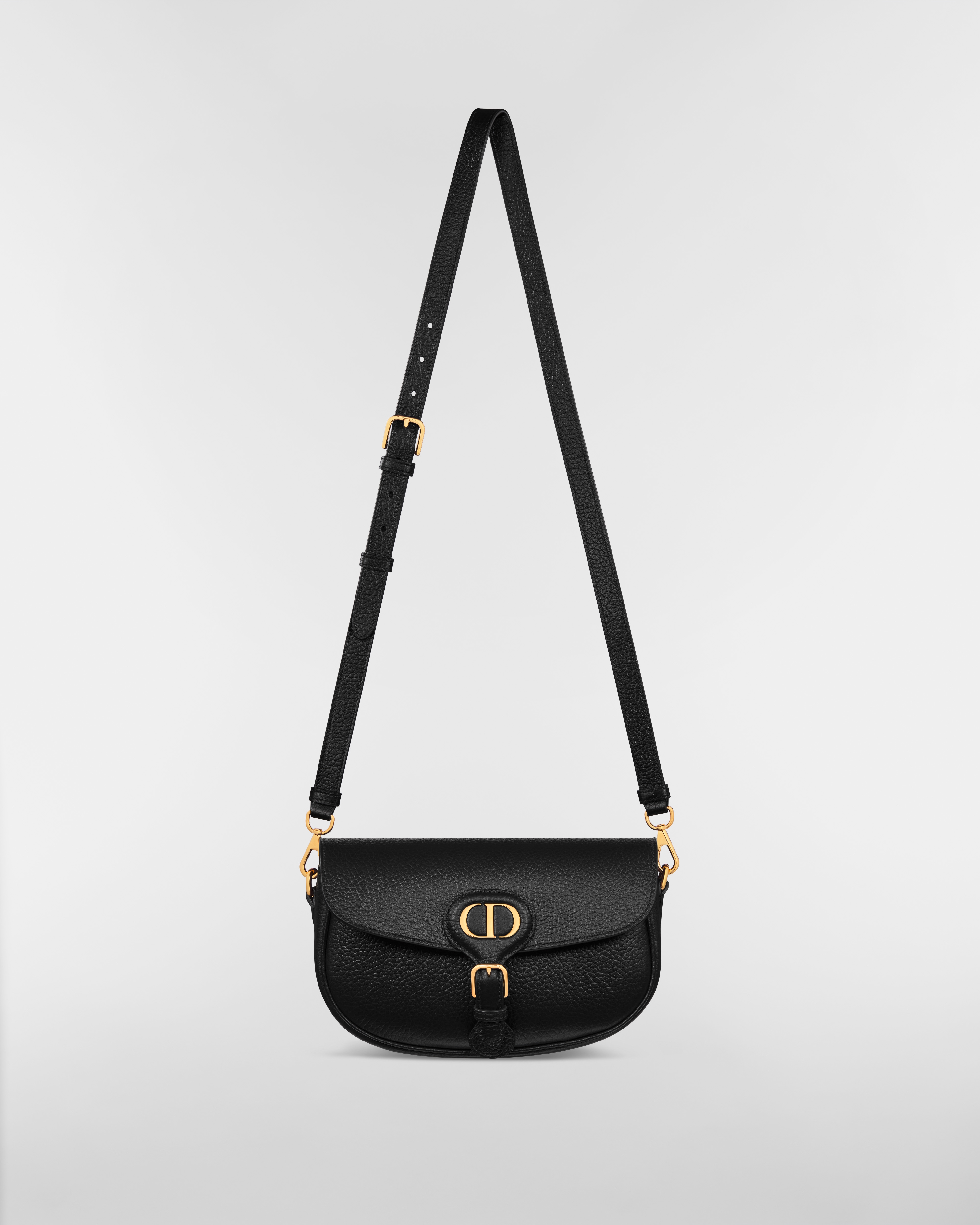 Dior Bobby Multicarry 手袋 黑色粒面牛皮革 E07