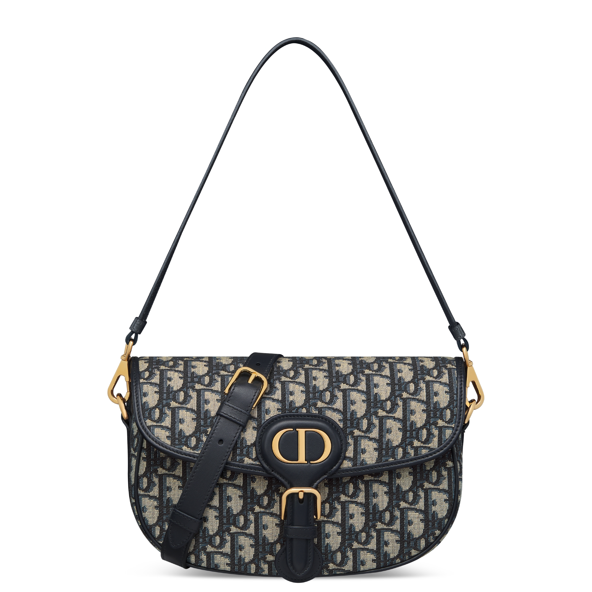 Dior Bobby Multicarry 手袋 蓝色 Oblique 印花面料 E01