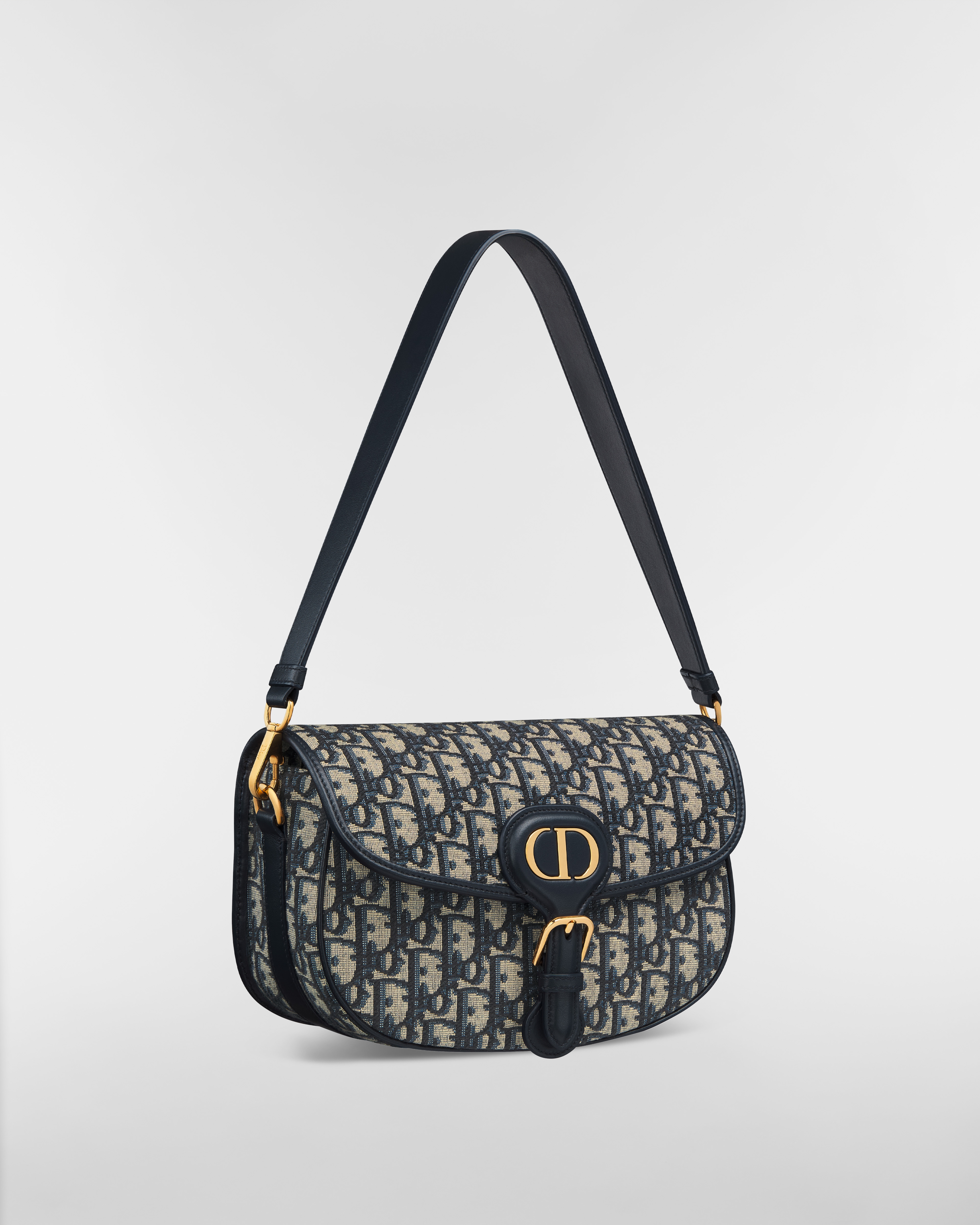 Dior Bobby Multicarry 手袋 蓝色 Oblique 印花面料 E03