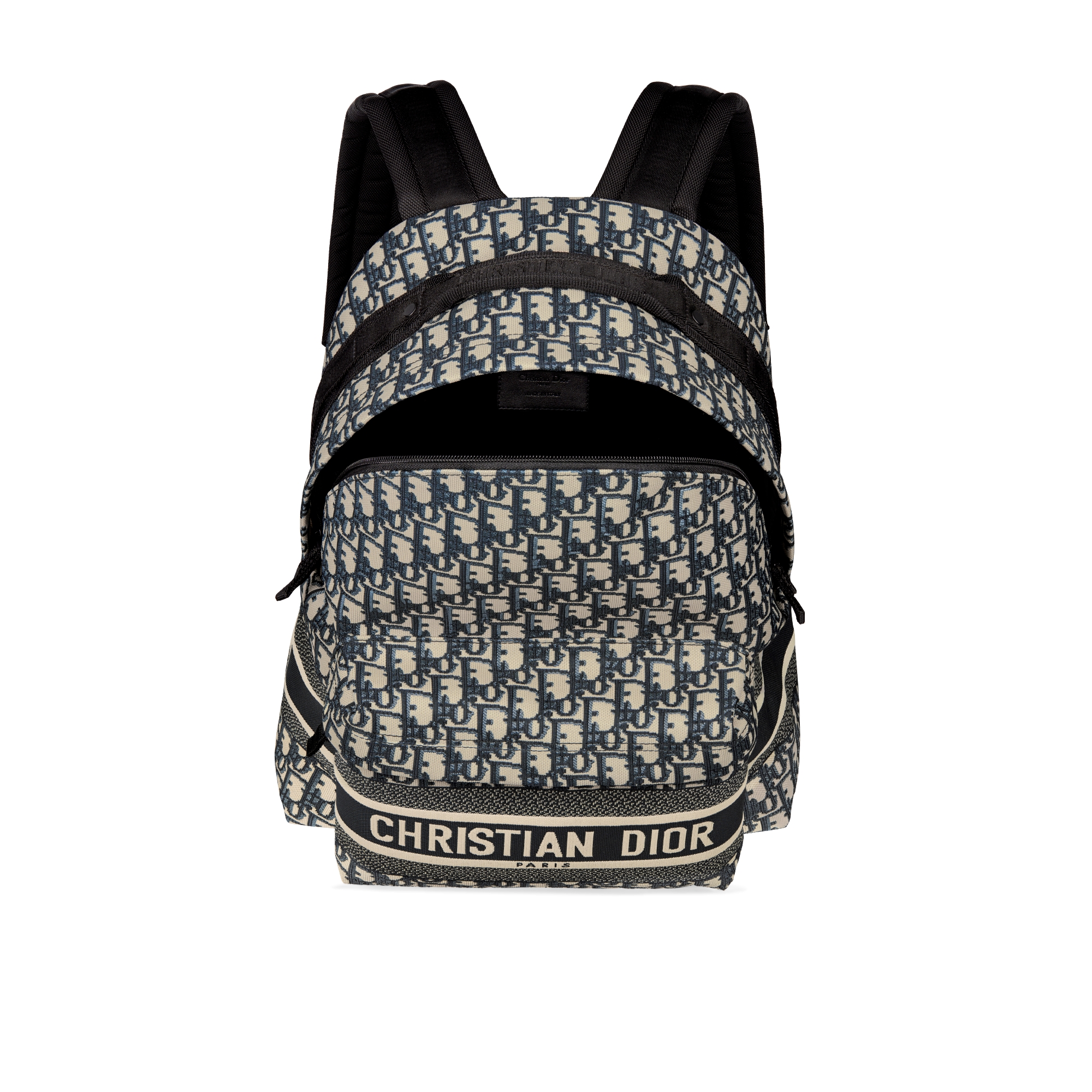 DiorTravel 双肩背包 蓝色 Oblique 印花面料 E06