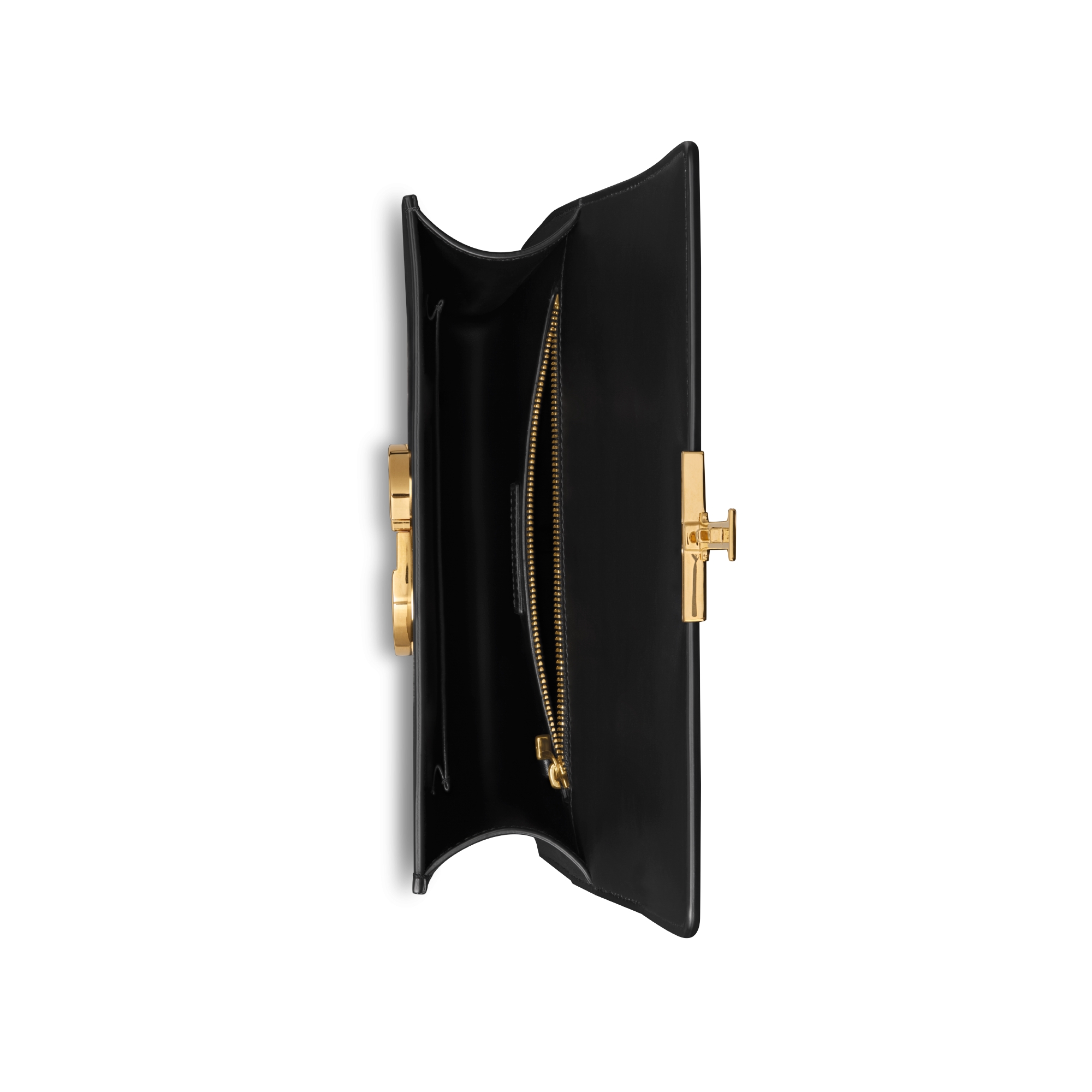 30 Montaigne 手袋 黑色光面牛皮革 E06