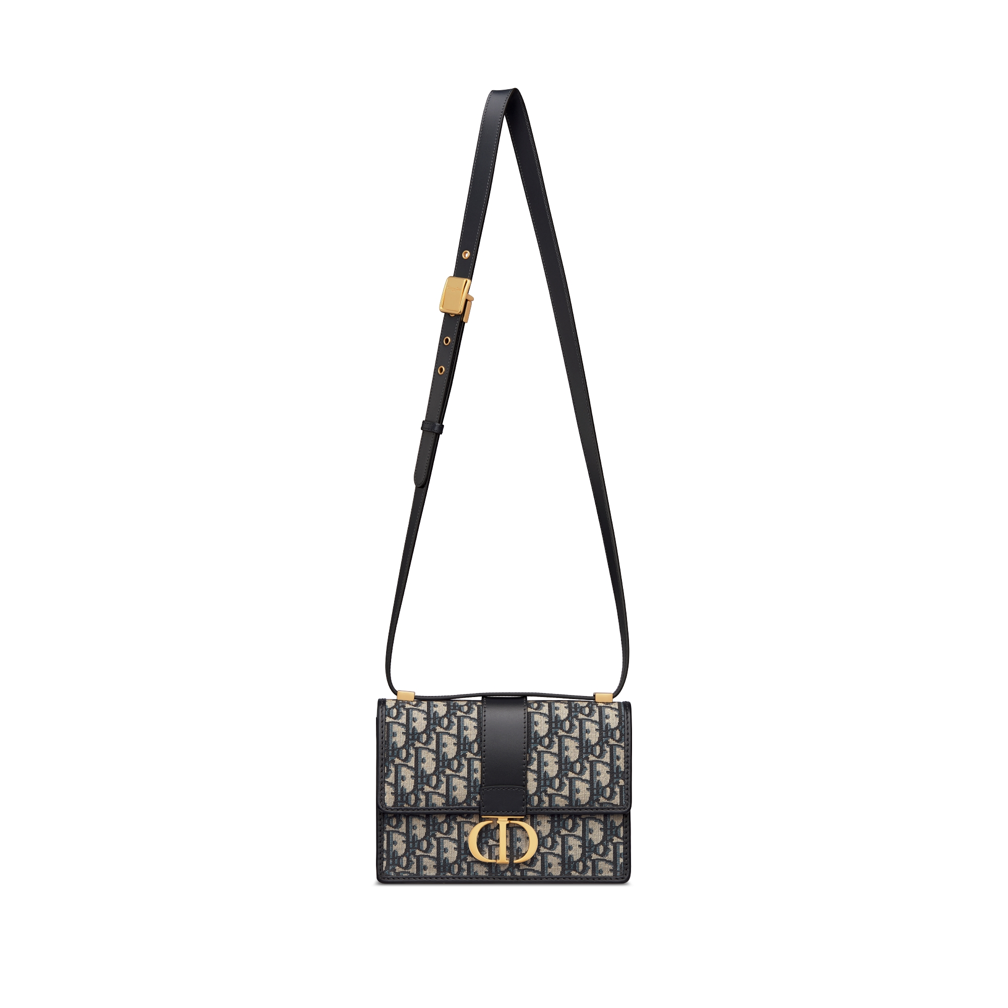 小号 30 Montaigne 手袋 蓝色 Oblique 印花面料 E07