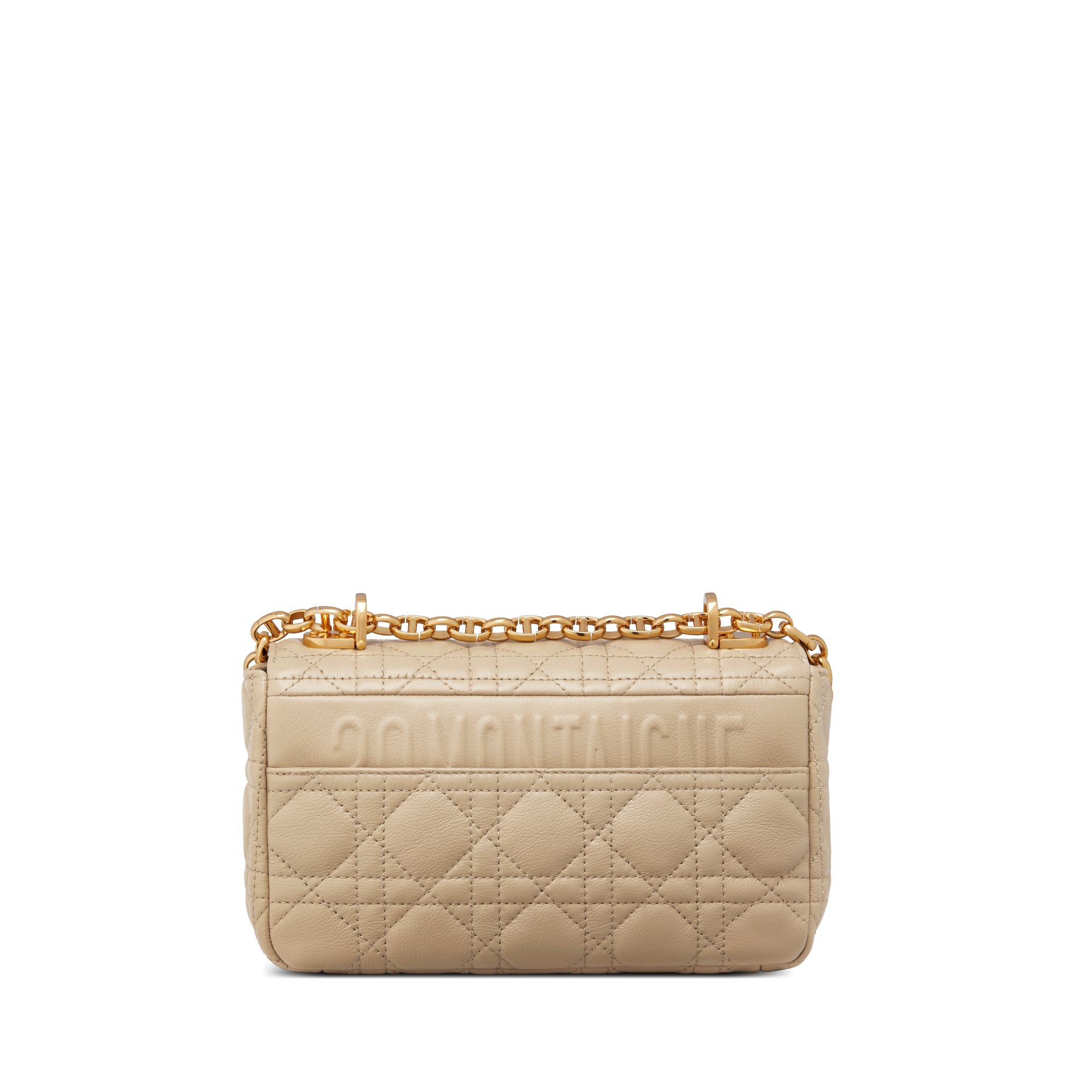 小号 Dior Caro 手袋 绳米色柔软牛皮革藤格纹 E08