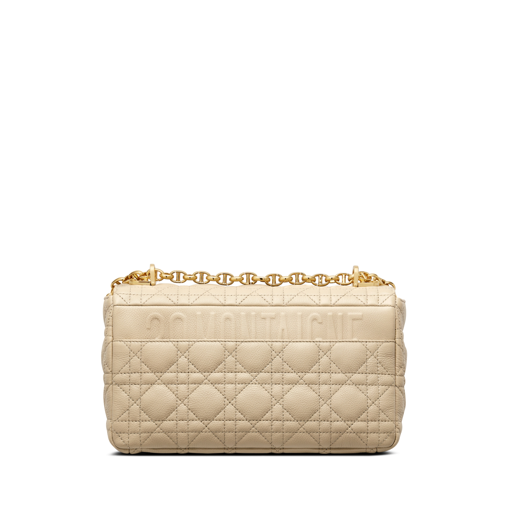 中号 Dior Caro 手袋 绳米色柔软牛皮革藤格纹 E08