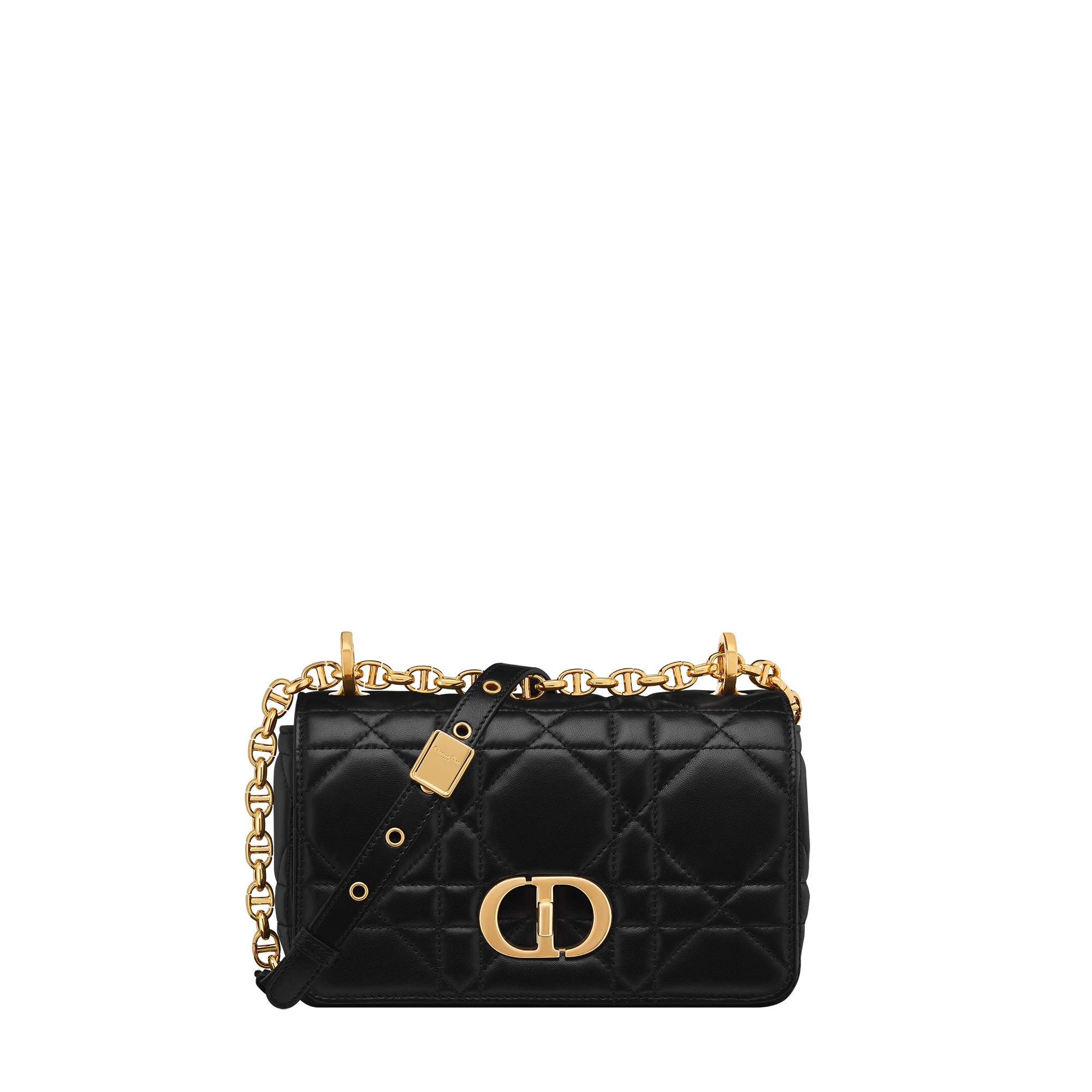 小号Soft Dior Caro 手袋黑色羊皮革超大藤格纹| DIOR