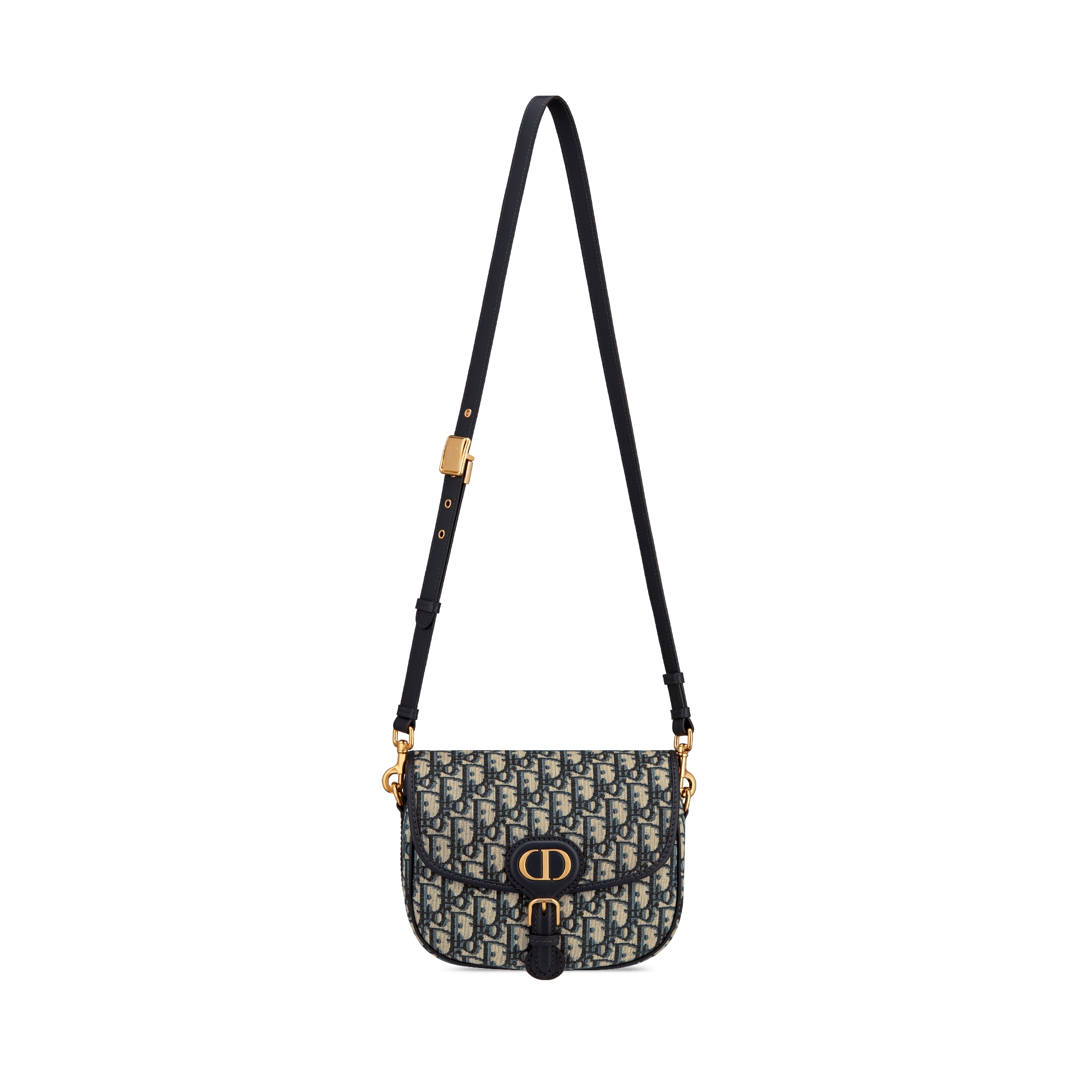 中号 Dior Bobby 手袋 蓝色 Oblique 印花面料 E07