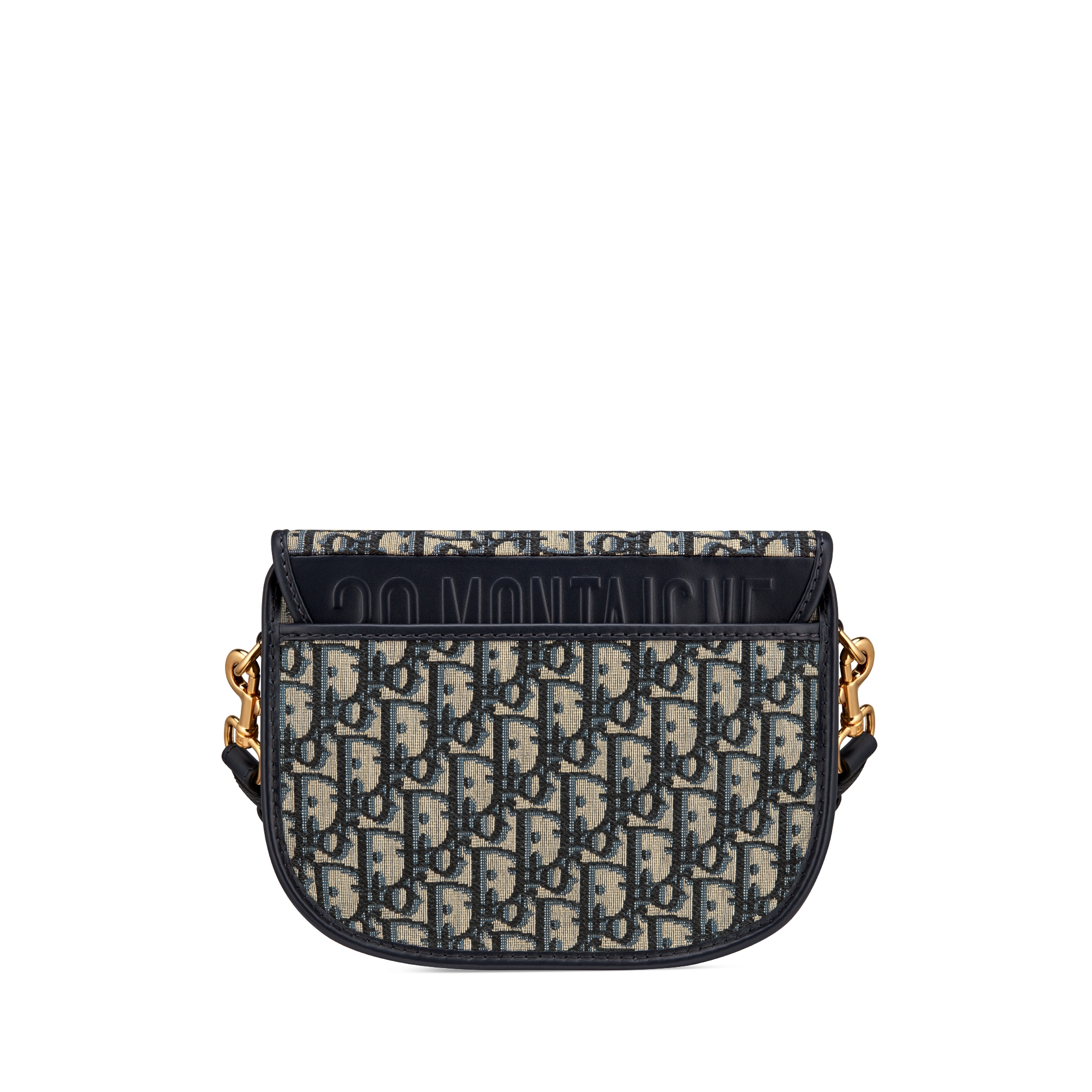 中号 Dior Bobby 手袋 蓝色 Oblique 印花面料 E08