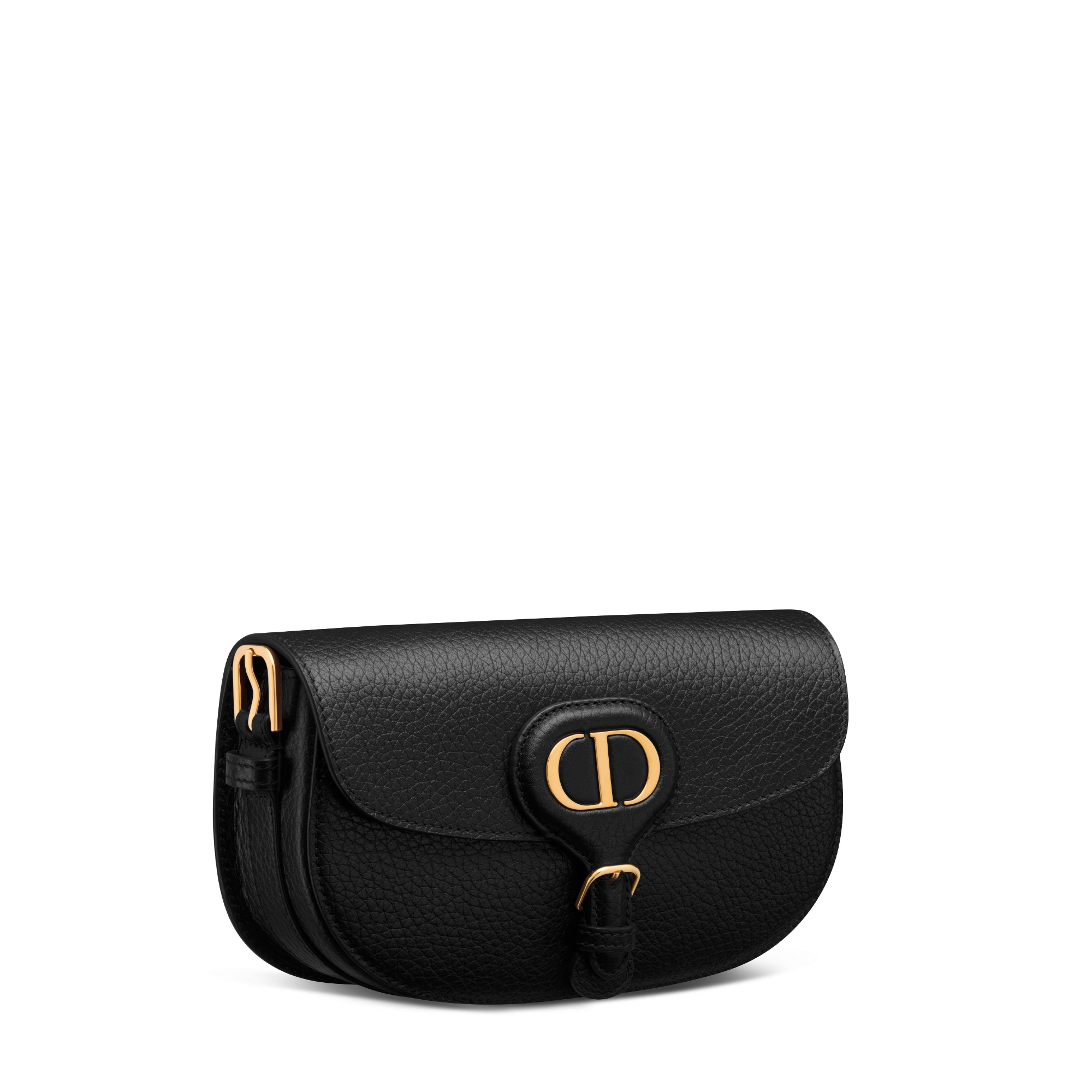 Dior Bobby East-West 手袋 黑色粒面牛皮革 E03