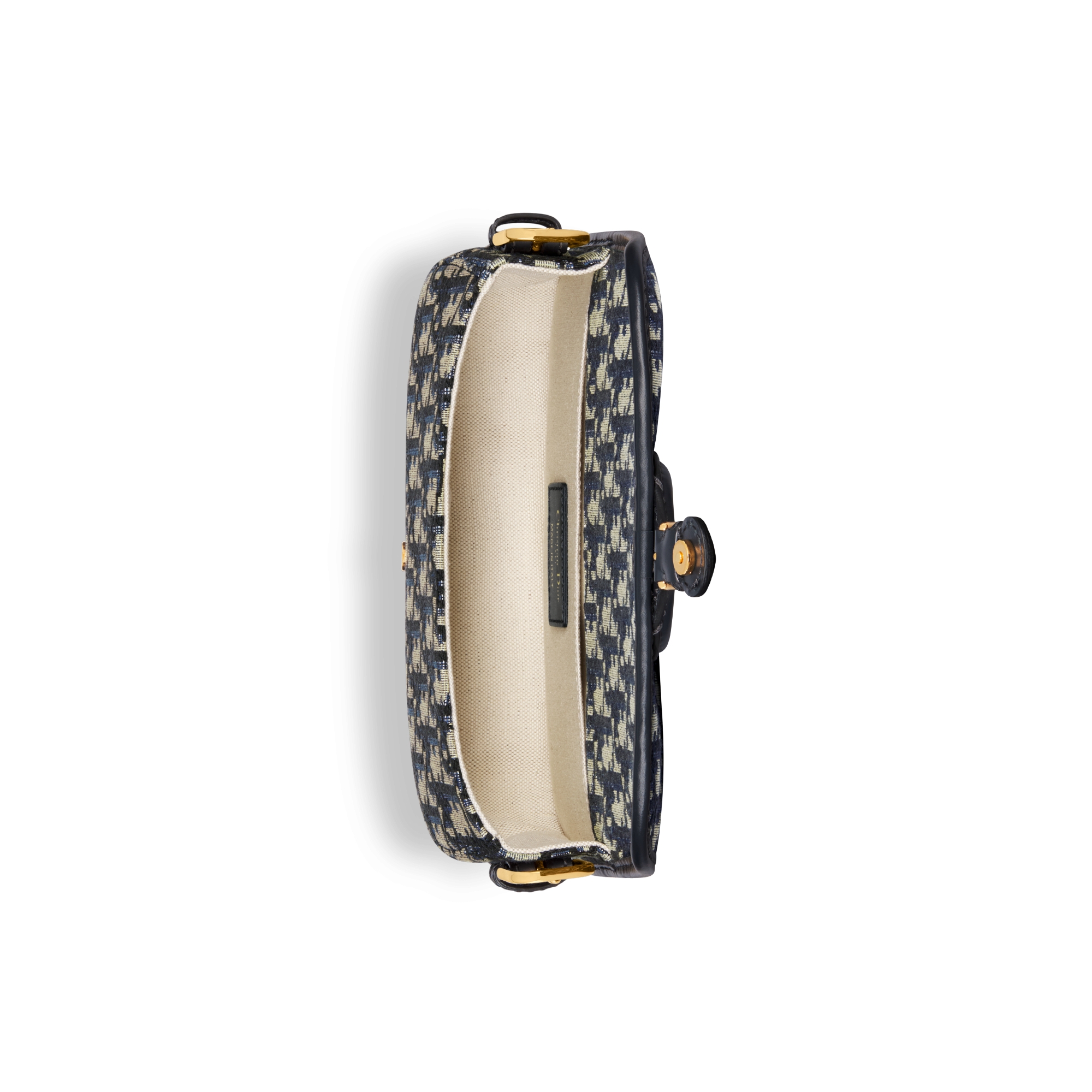 Dior Bobby East-West 手袋 蓝色 Oblique 印花面料 E06