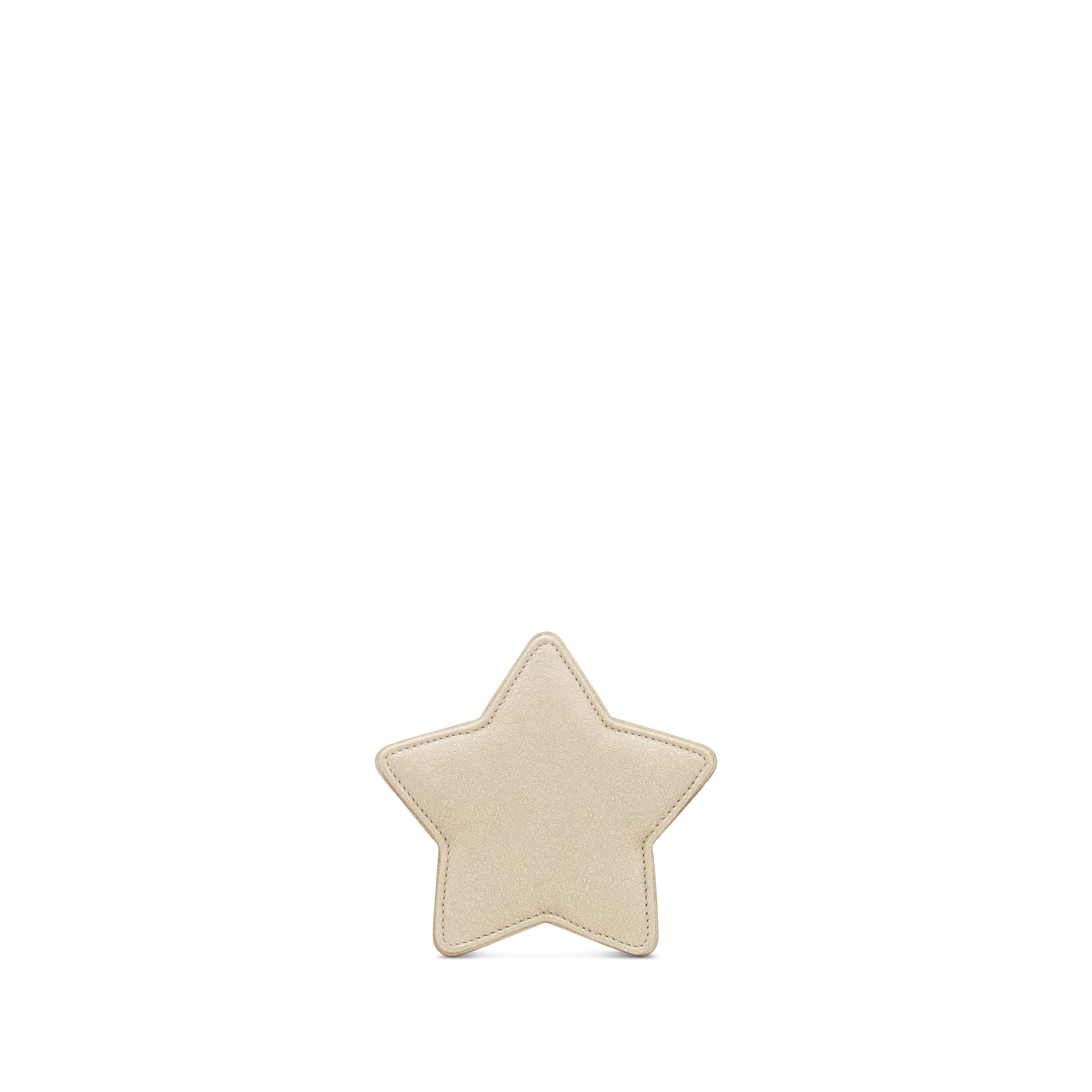 儿童迷你星星造型手袋 金色调金属光泽羊皮革 E08