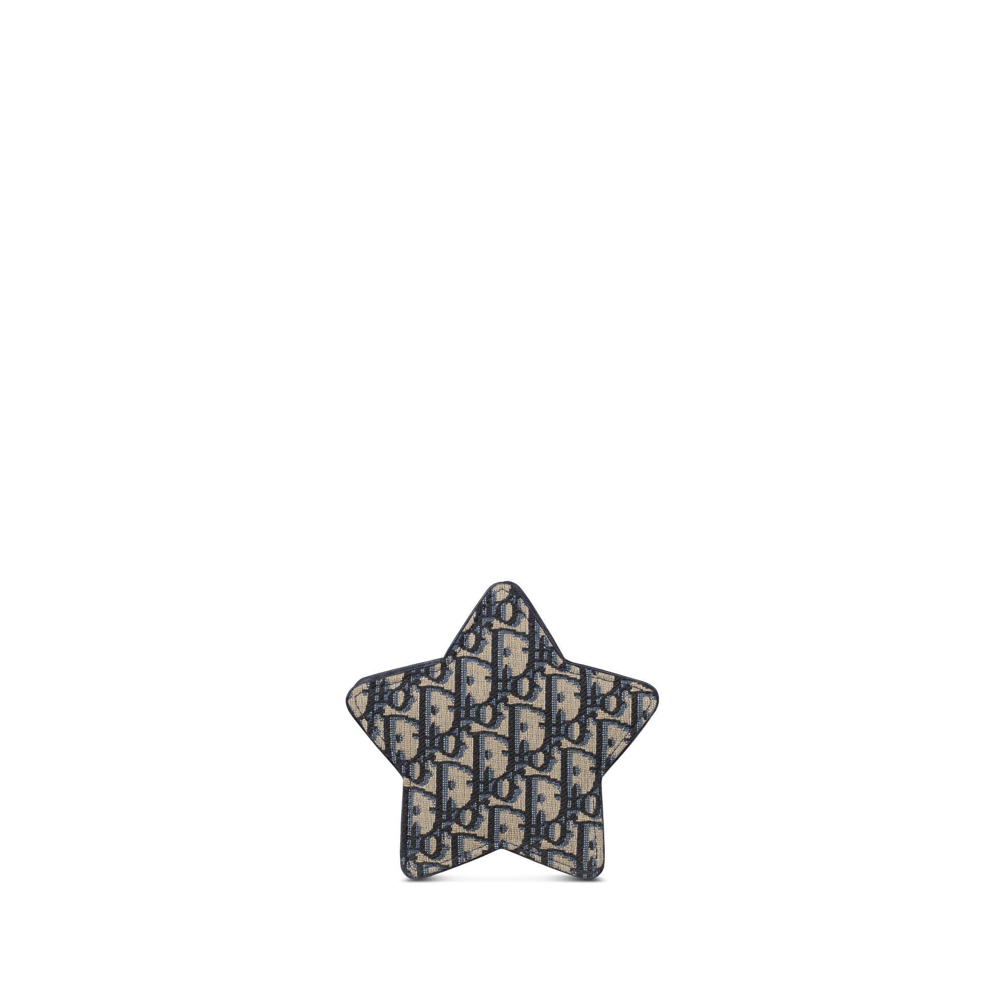 儿童迷你星星造型手袋 米色和蓝色 Oblique 印花面料 E08