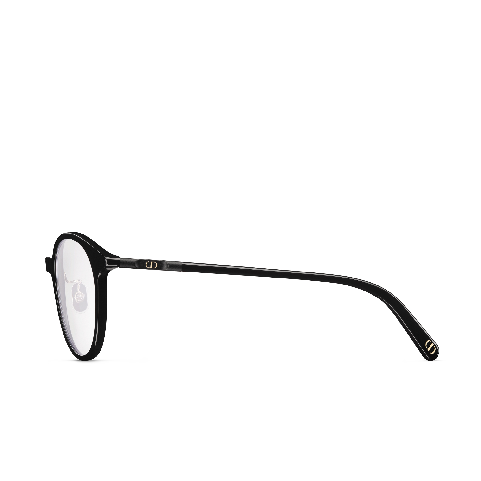 MiniCD R5F 太阳眼镜 黑色圆形镜框防蓝光镜片 E02