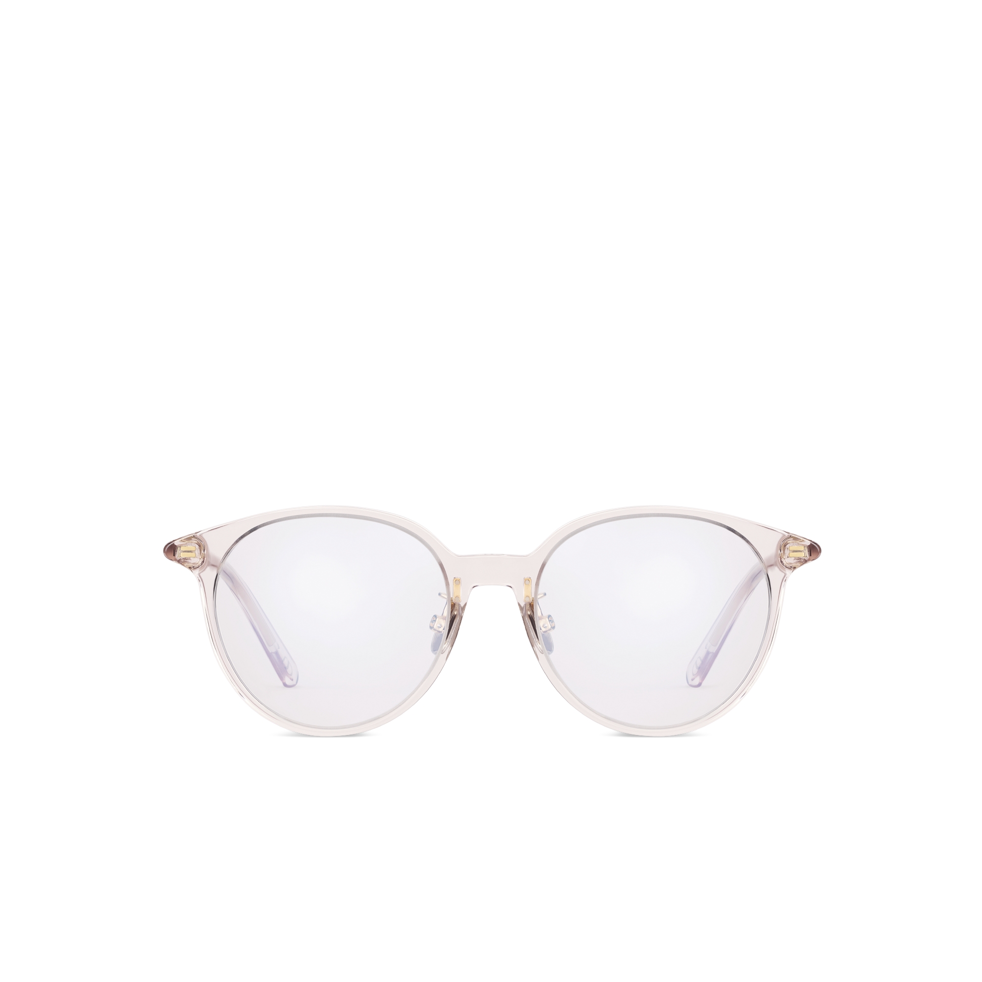 MiniCD R5F 太阳眼镜 透明色圆形镜框防蓝光镜片 E01