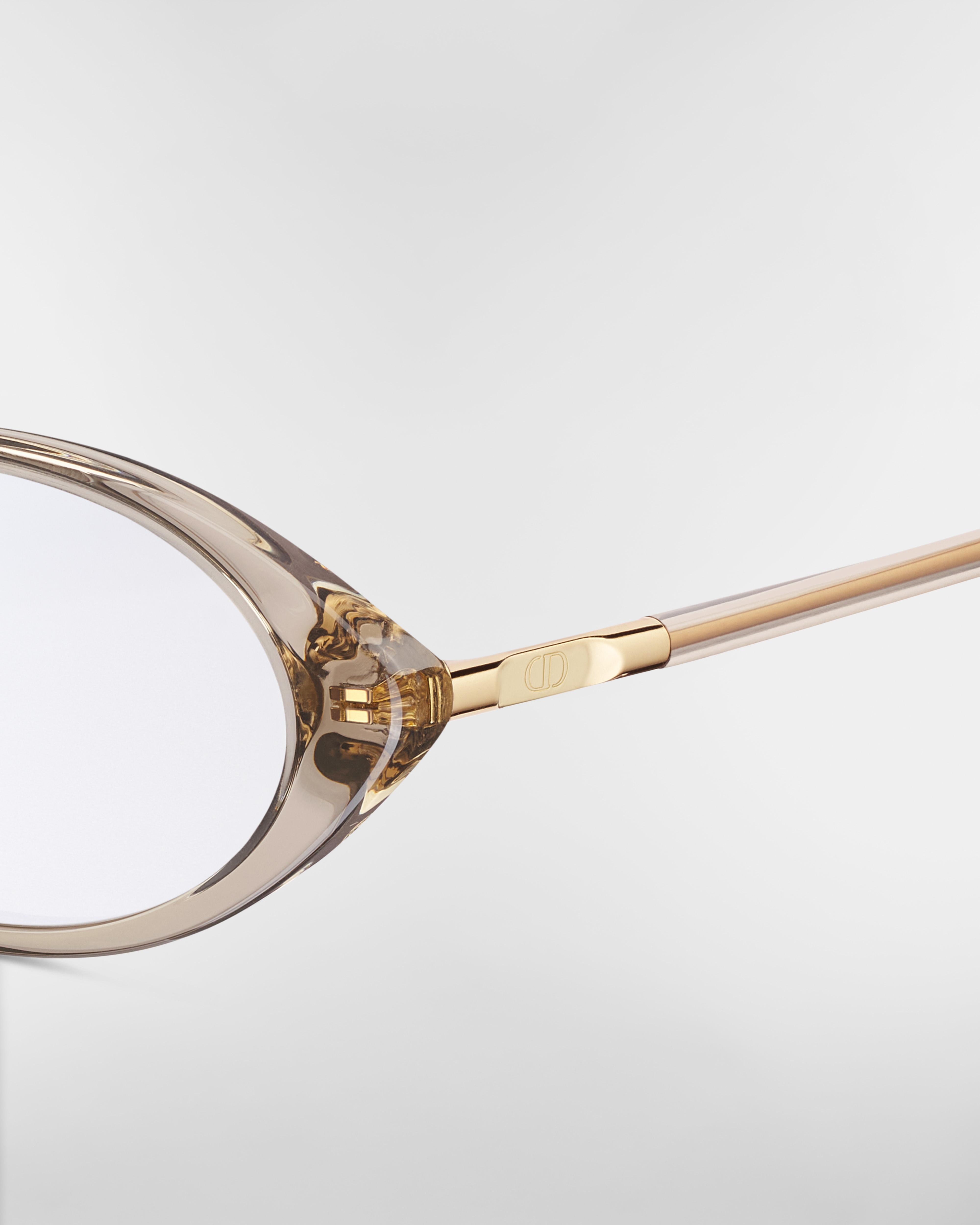 MiniCD R8F 眼镜 橄榄色半透明椭圆形镜框搭配防蓝光镜片 E09