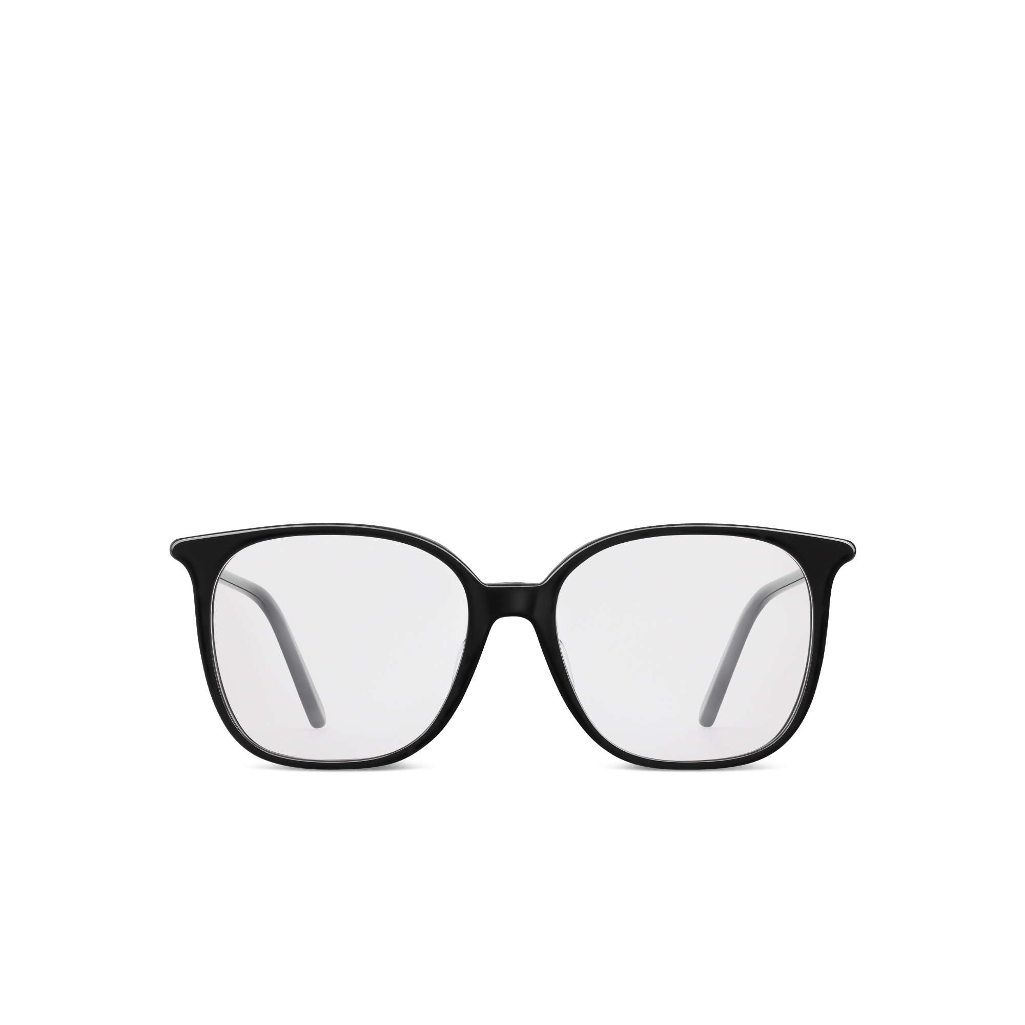 MiniCD S1F 太阳眼镜 黑色正方形镜框防蓝光镜片 E01