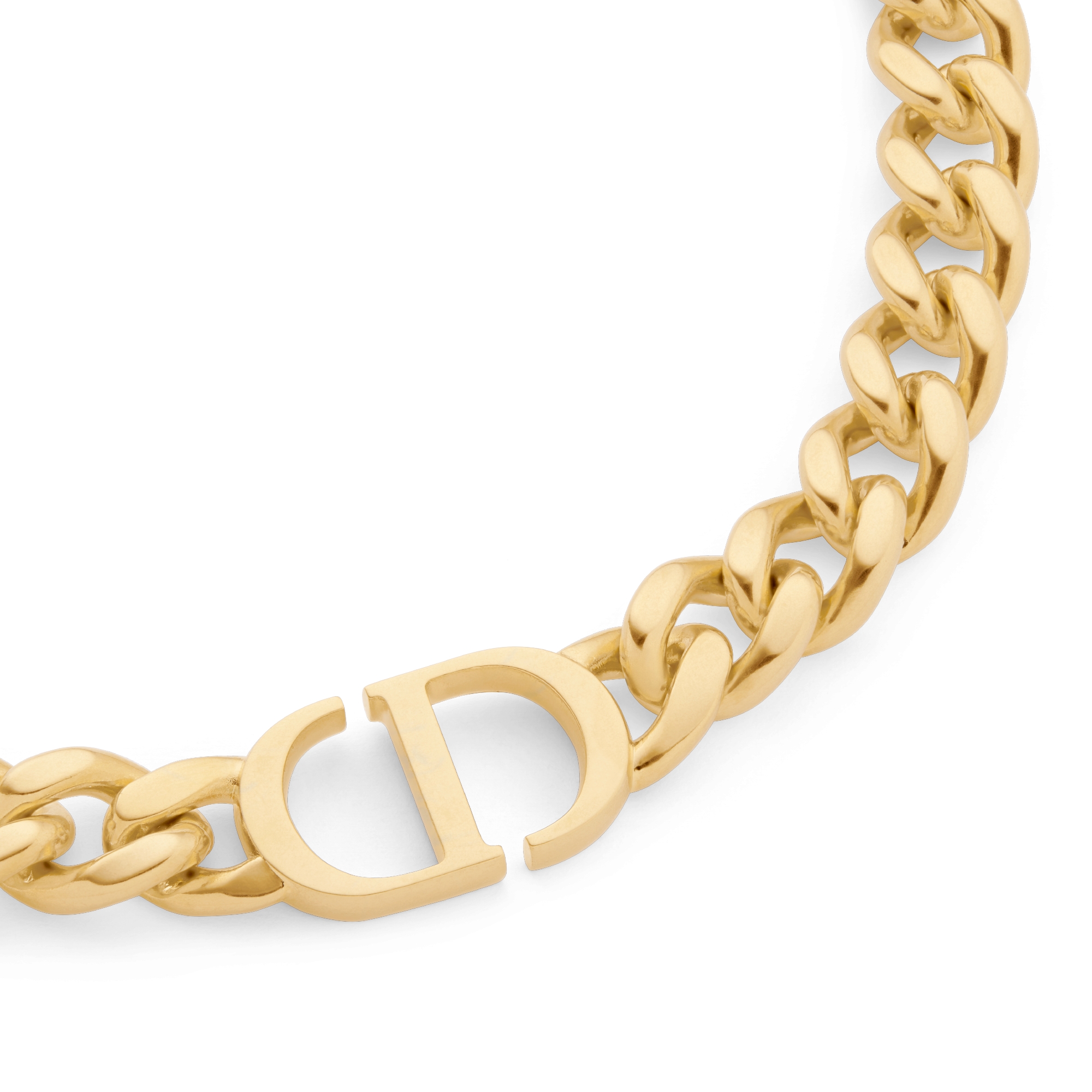 30 Montaigne 短项链 金色饰面金属 E09