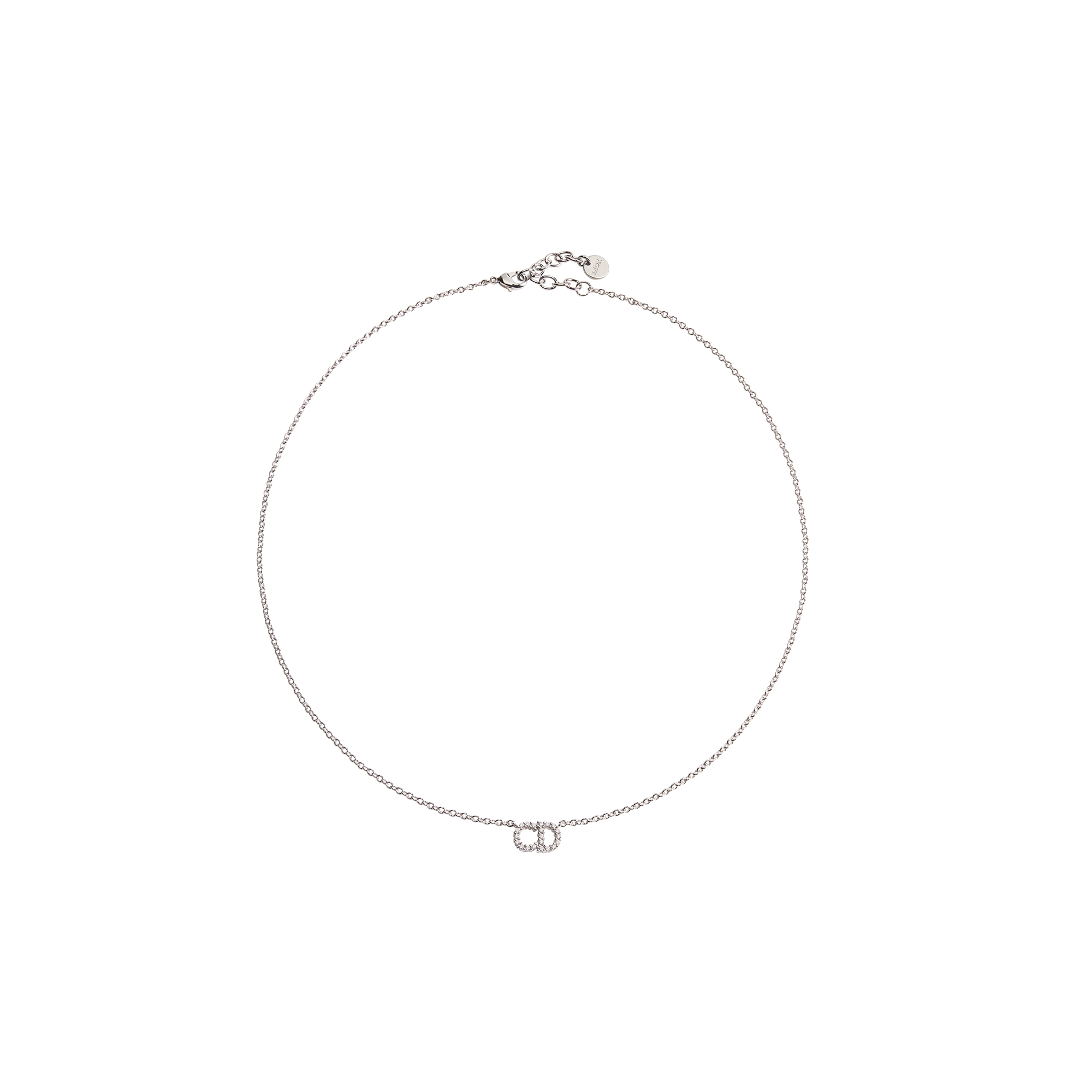  银色饰面金属和闪亮晶体装饰