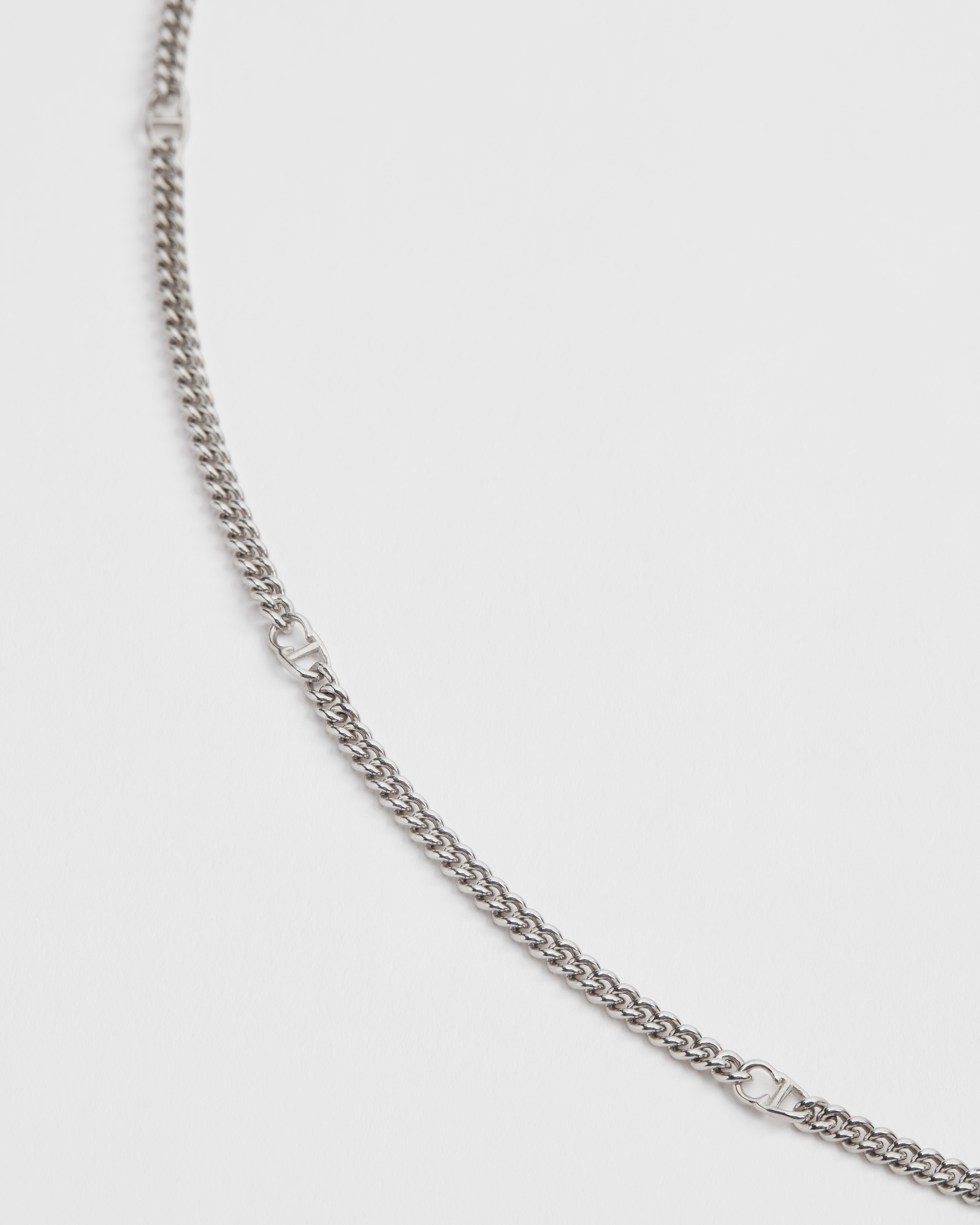 CD Icon 细链环项链 银质 E09