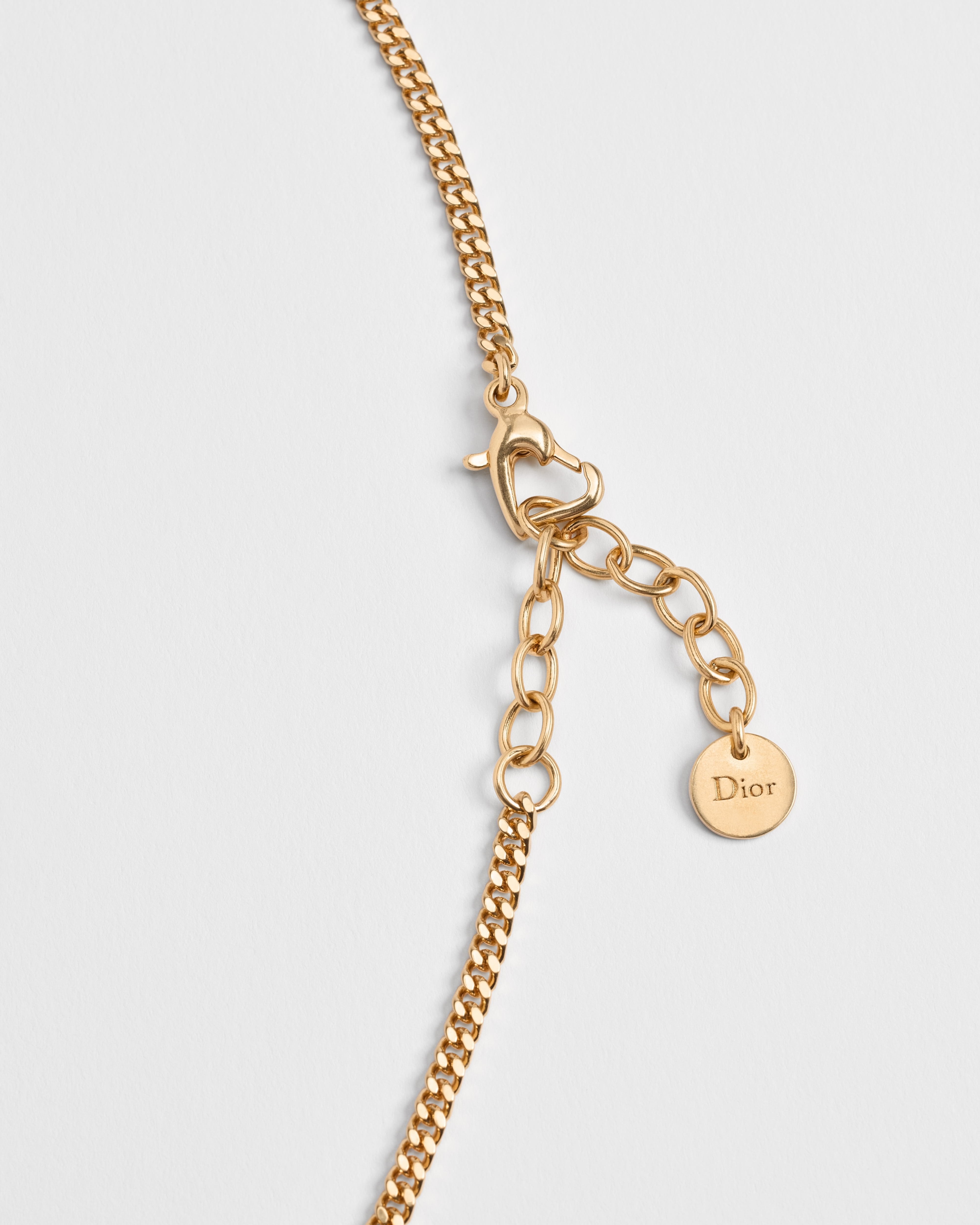 Dioramour Doves & Roses 项链 金色饰面金属和多色涂漆装饰 E10