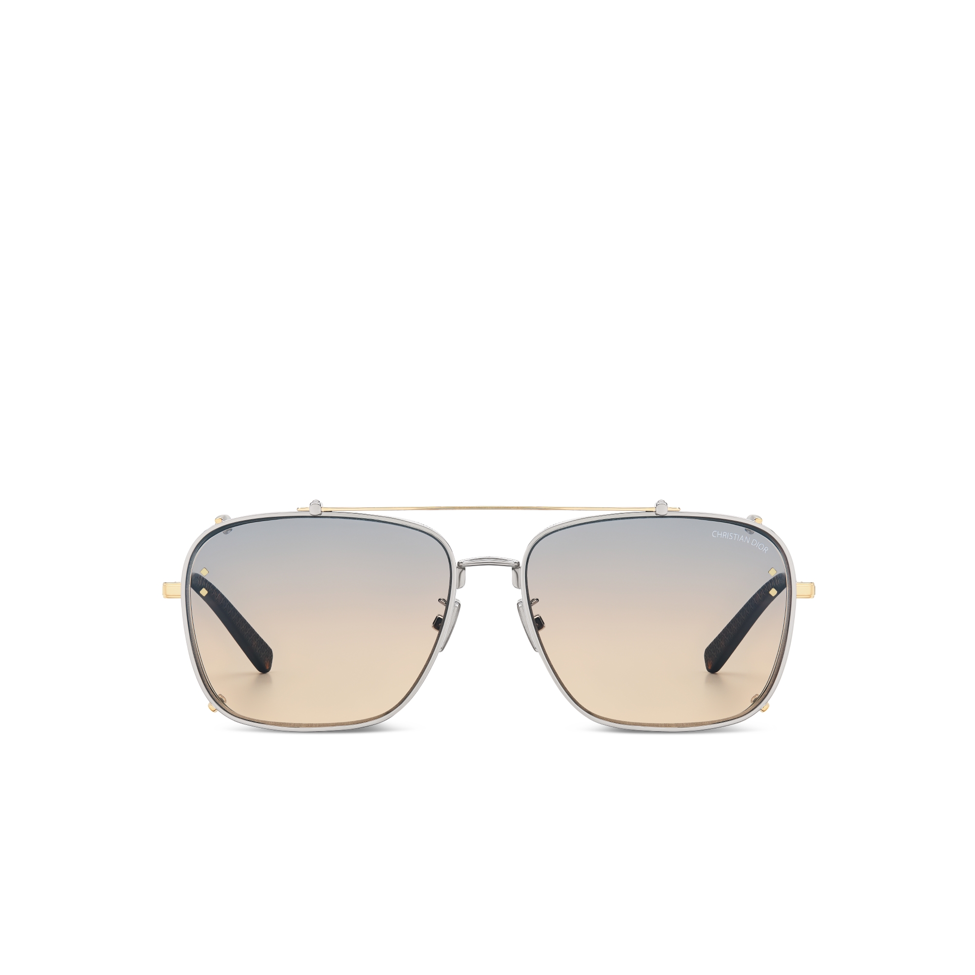 CD Diamond S4U 太阳眼镜 紫色至黄色渐变正方形镜片 E01