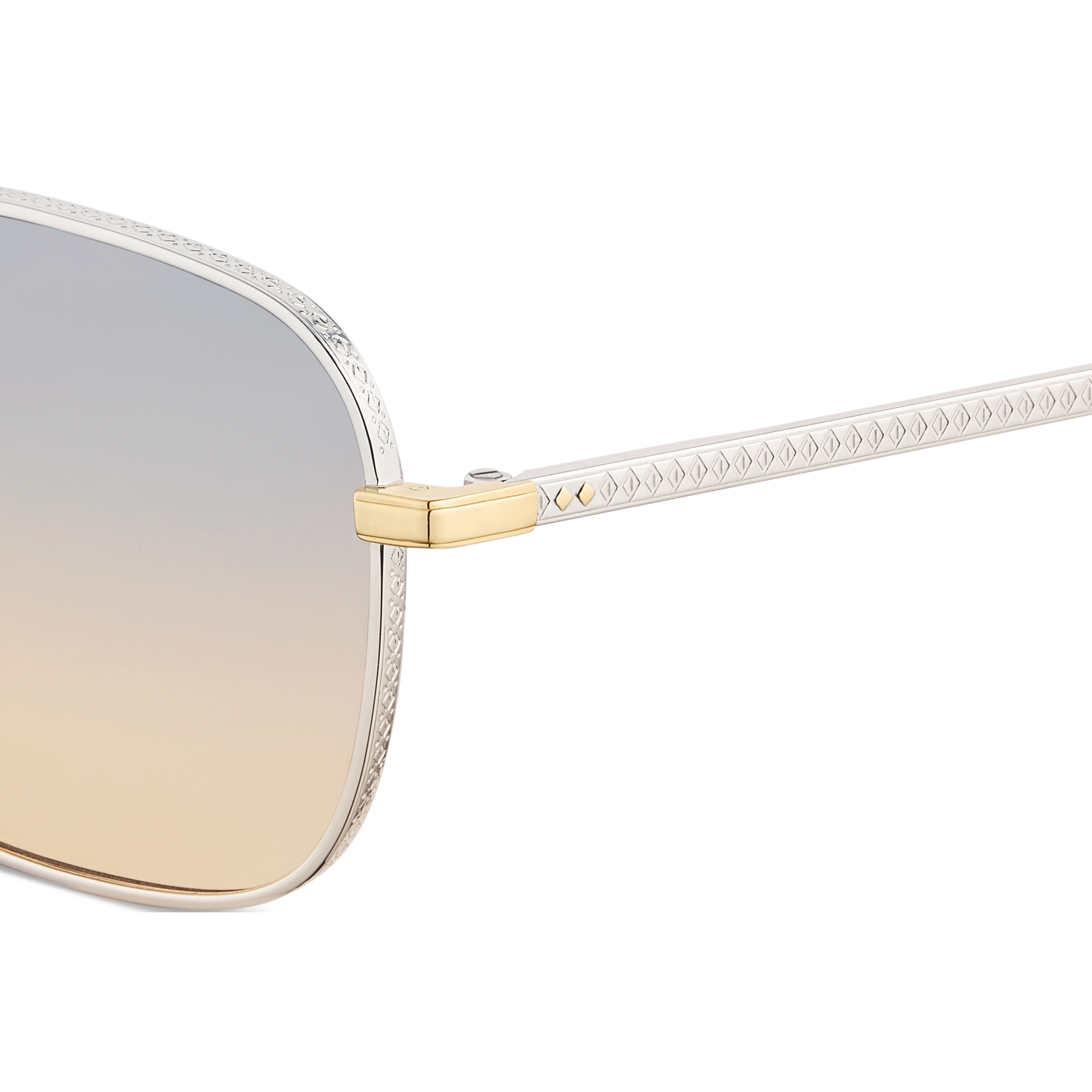 CD Diamond S4U 太阳眼镜 紫色至黄色渐变正方形镜片 E09