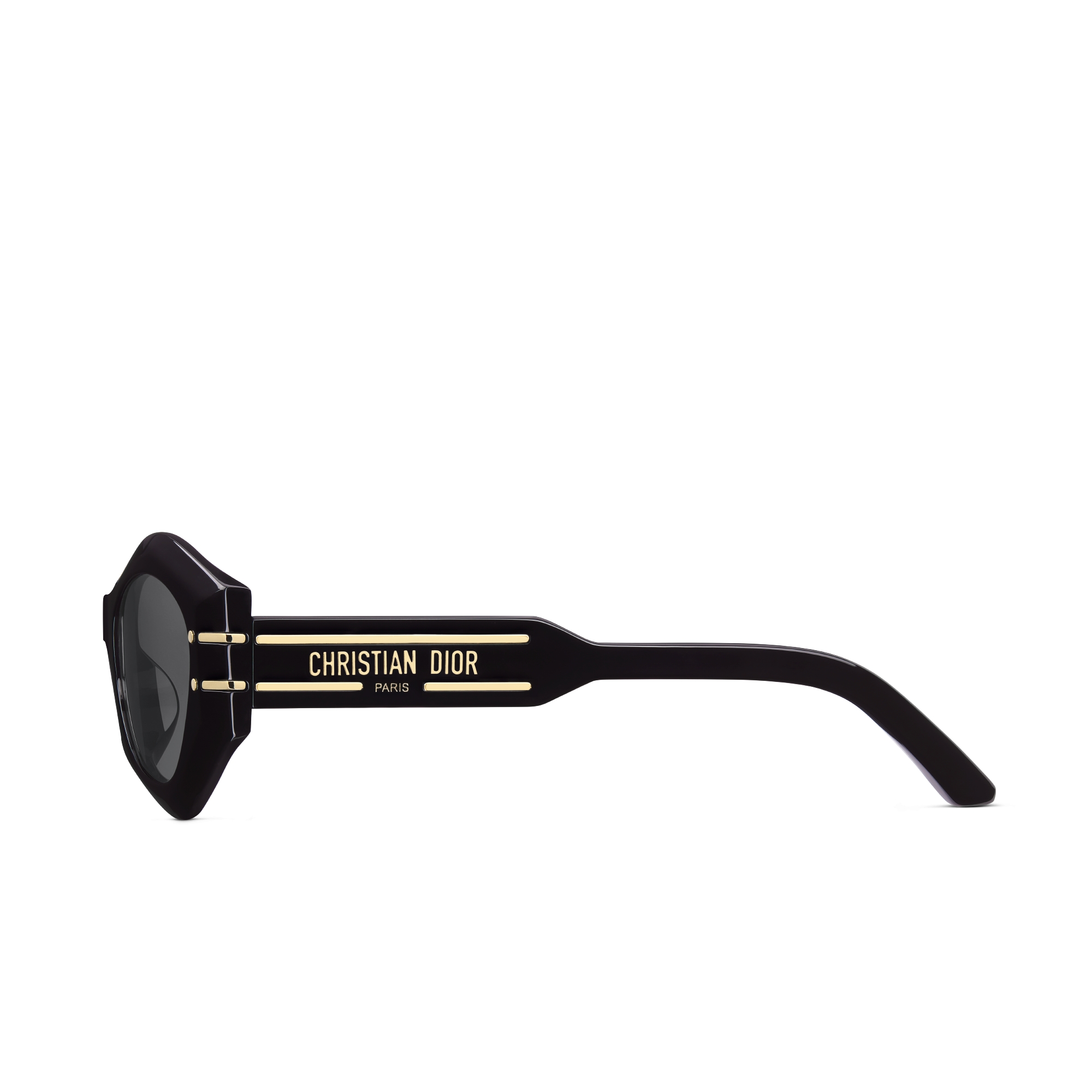 DiorSignature B1U 太阳眼镜 黑色蝴蝶形镜框 E02