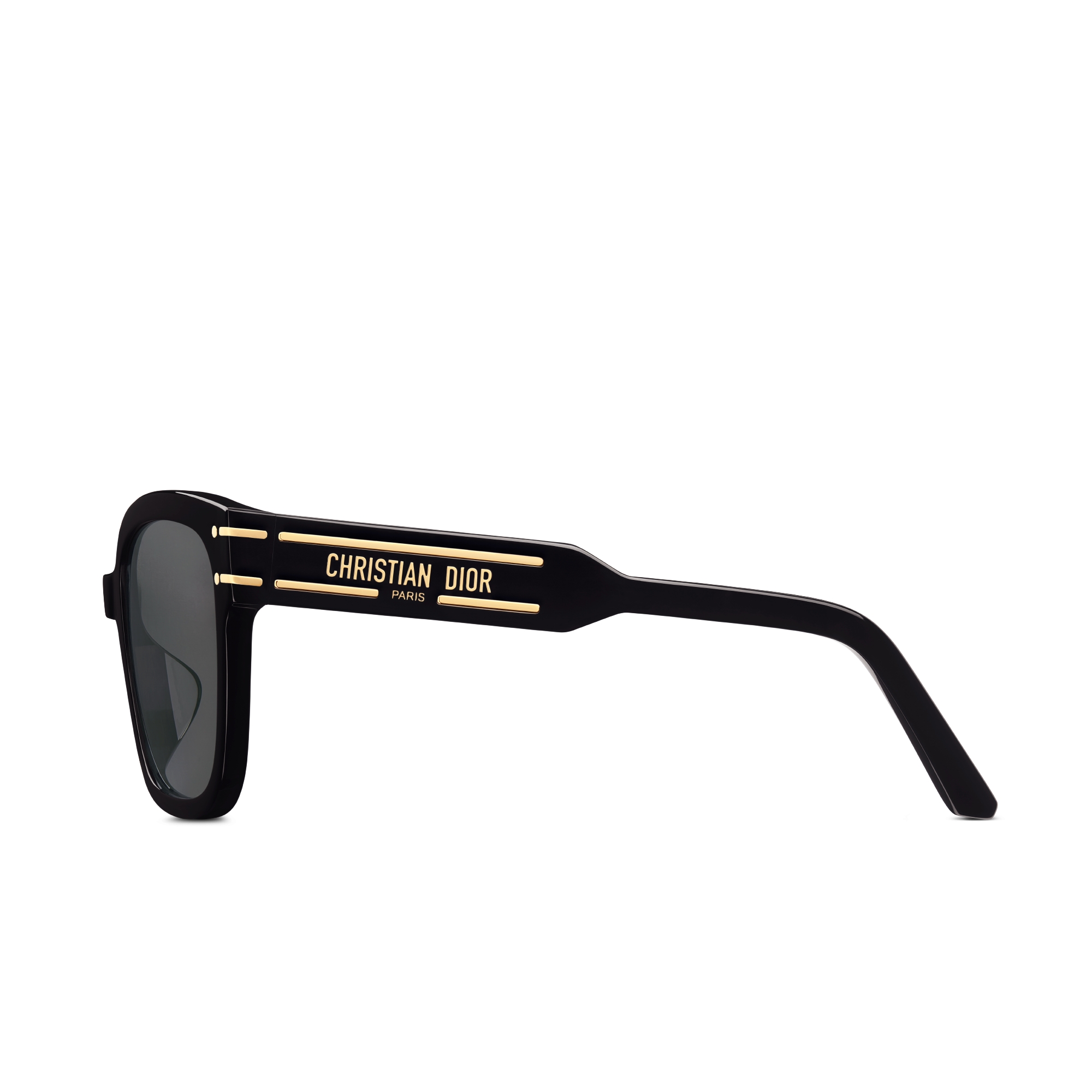 DiorSignature S7F 太阳眼镜 黑色正方形镜框 E02