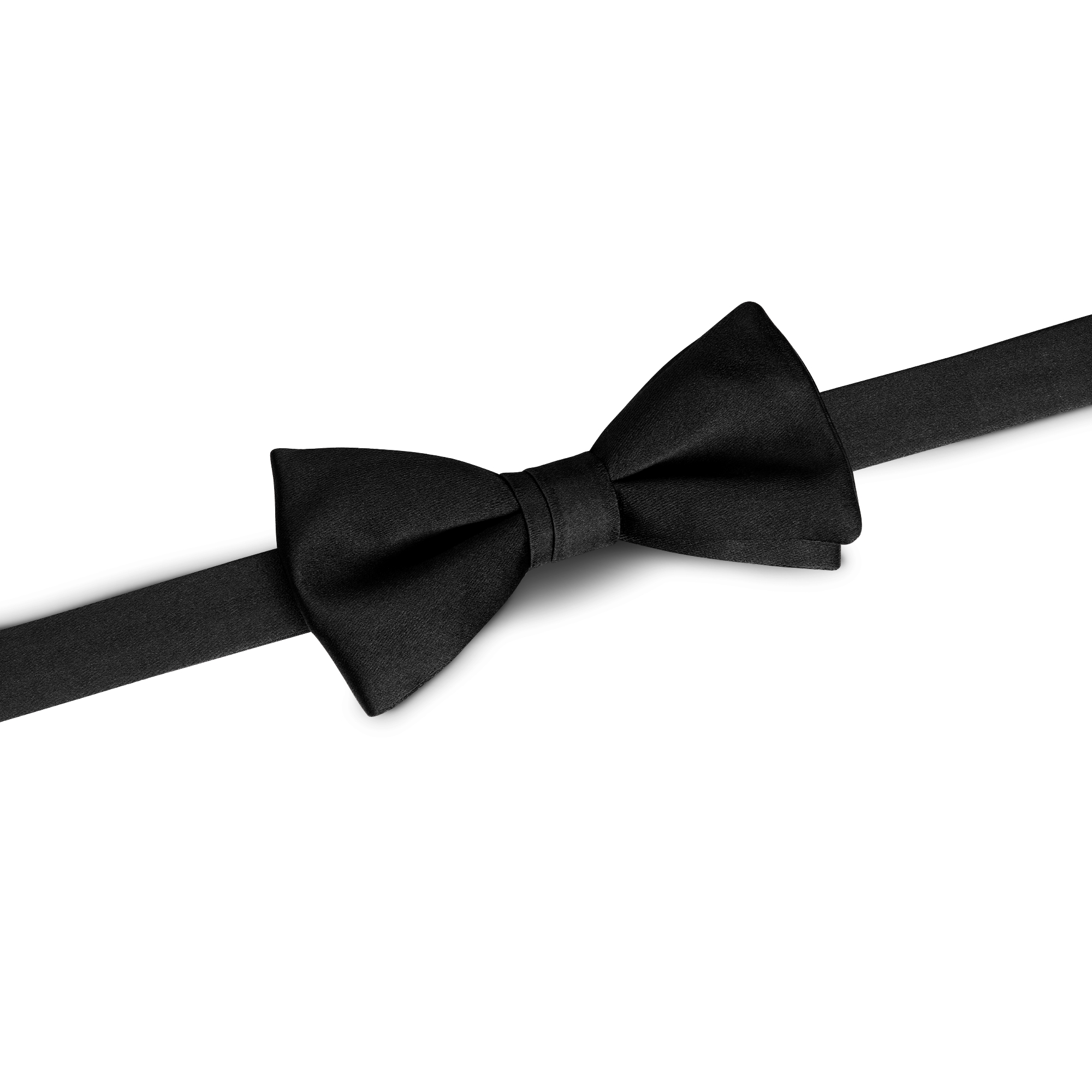 直边领结 黑色桑蚕丝 E03