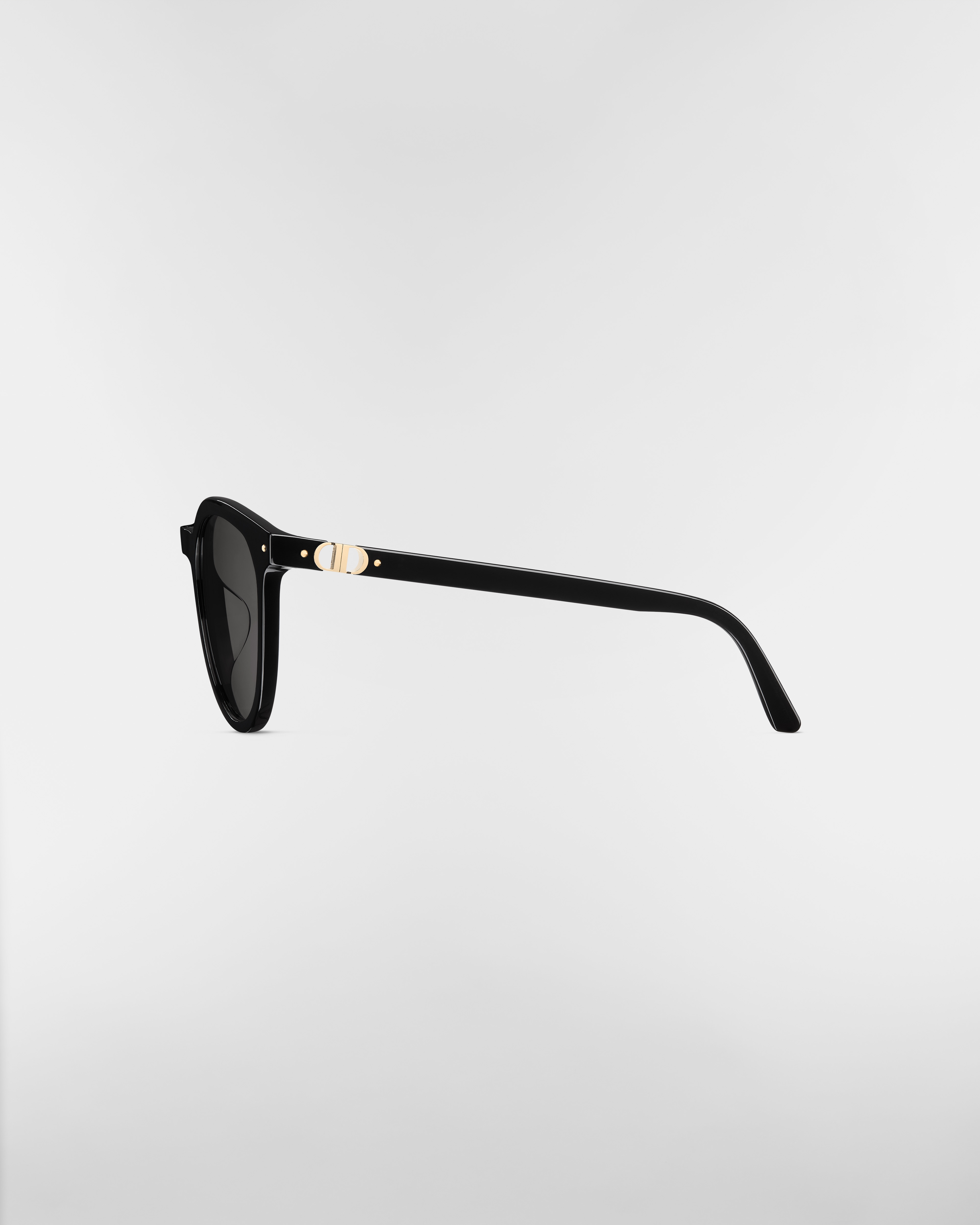 Petit CD R1F 太阳眼镜 黑色圆形镜框 E02