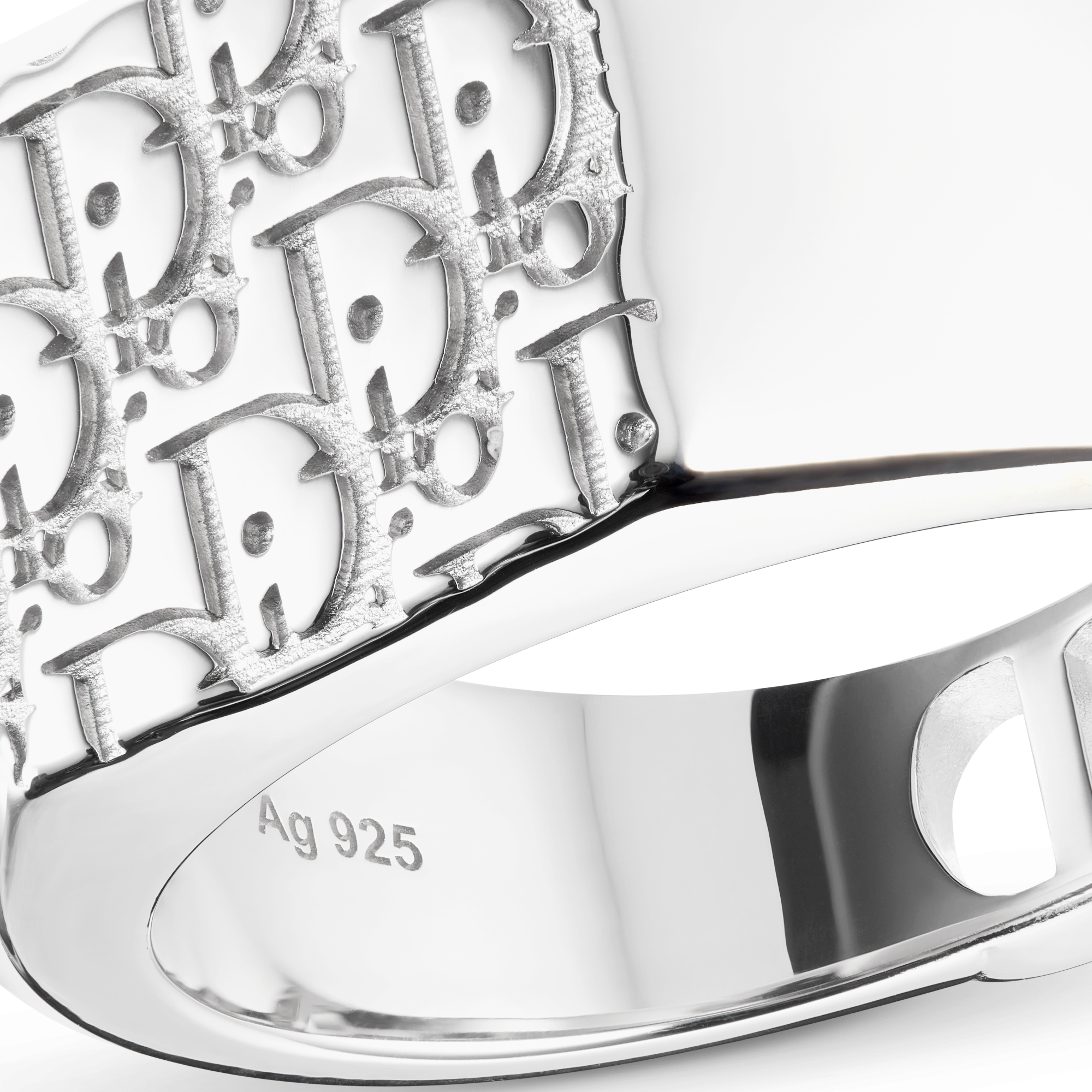 Dior Oblique 印章戒指 银质 E09