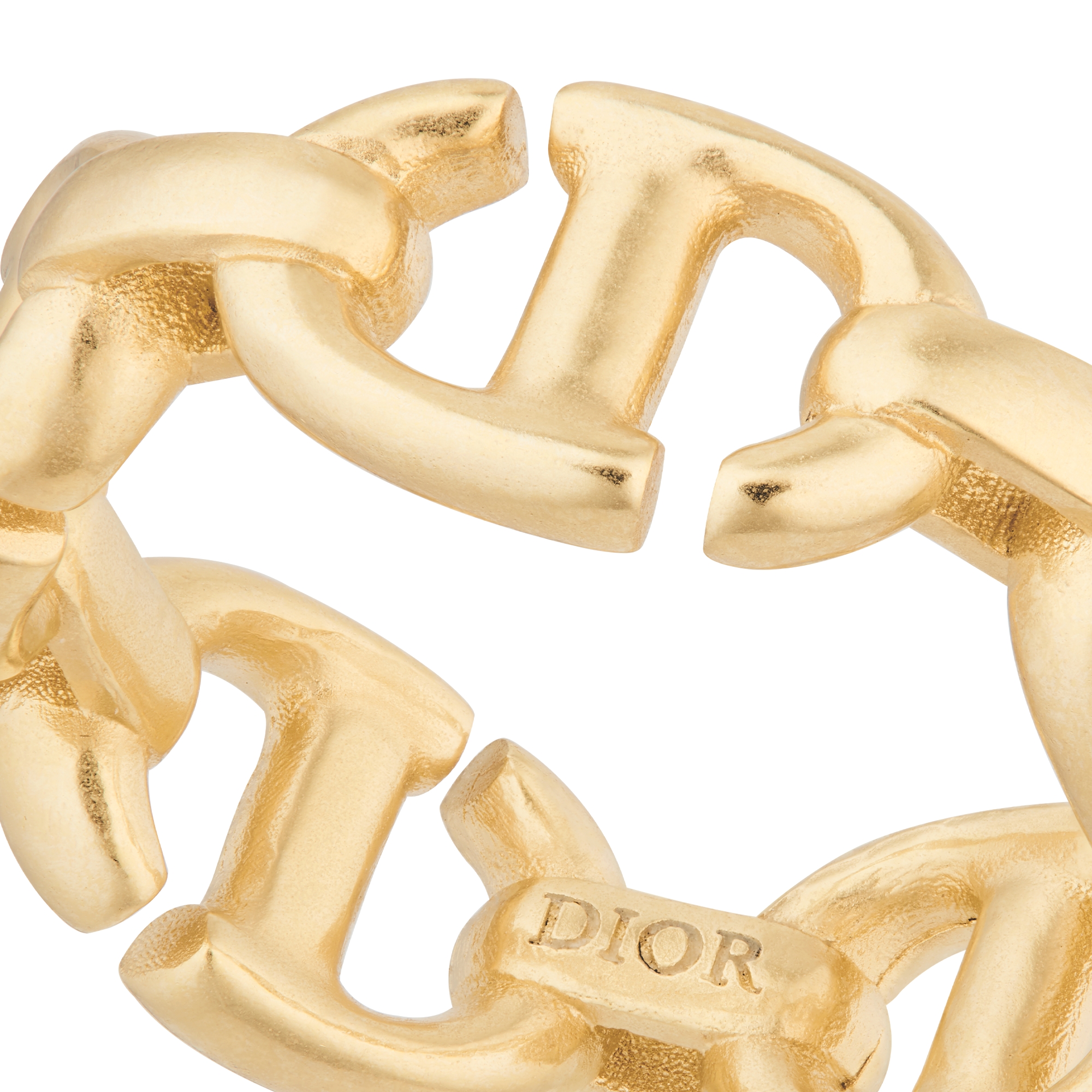 CD Navy 戒指 金色饰面金属 E09