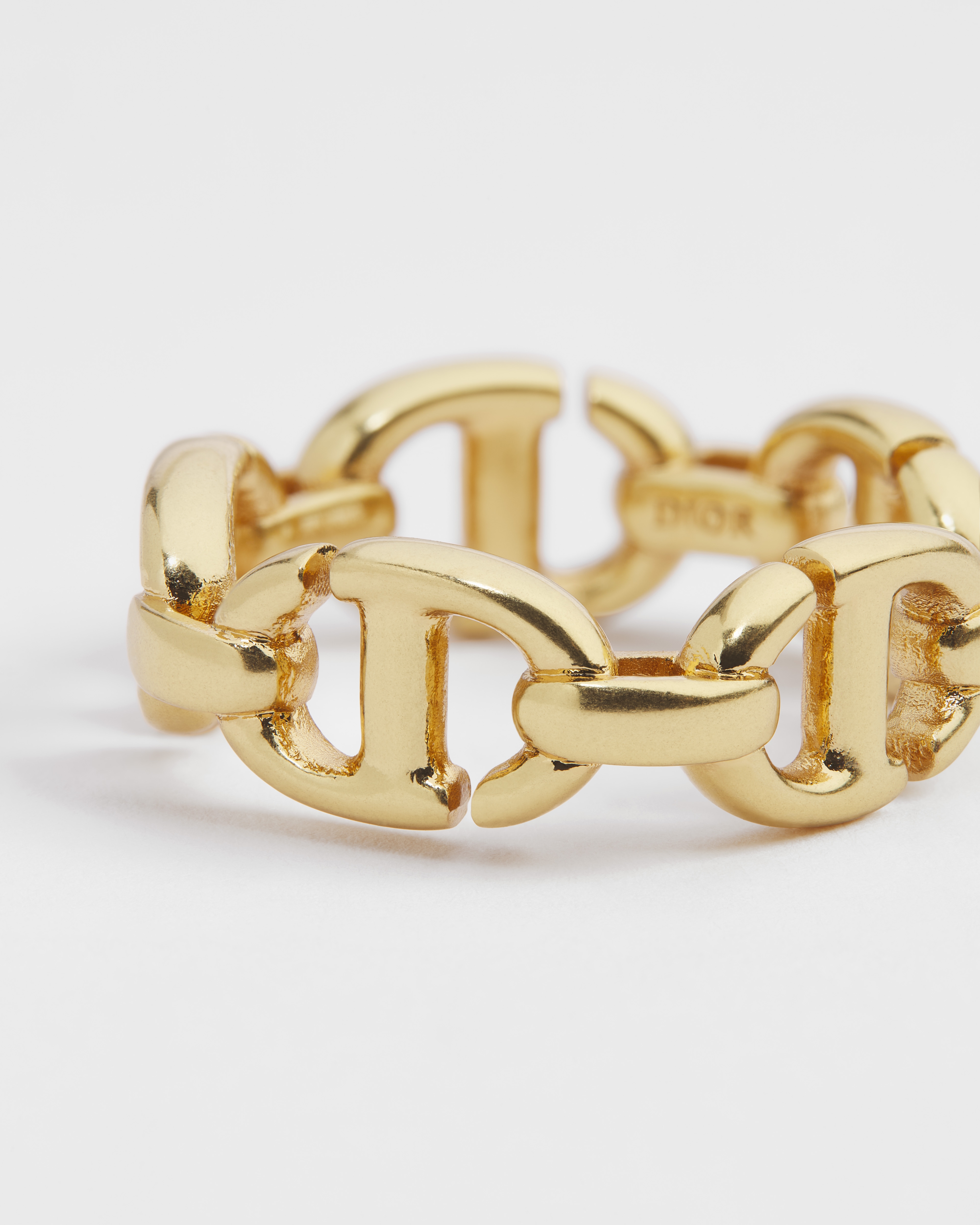 CD Navy 戒指 金色饰面金属 E09