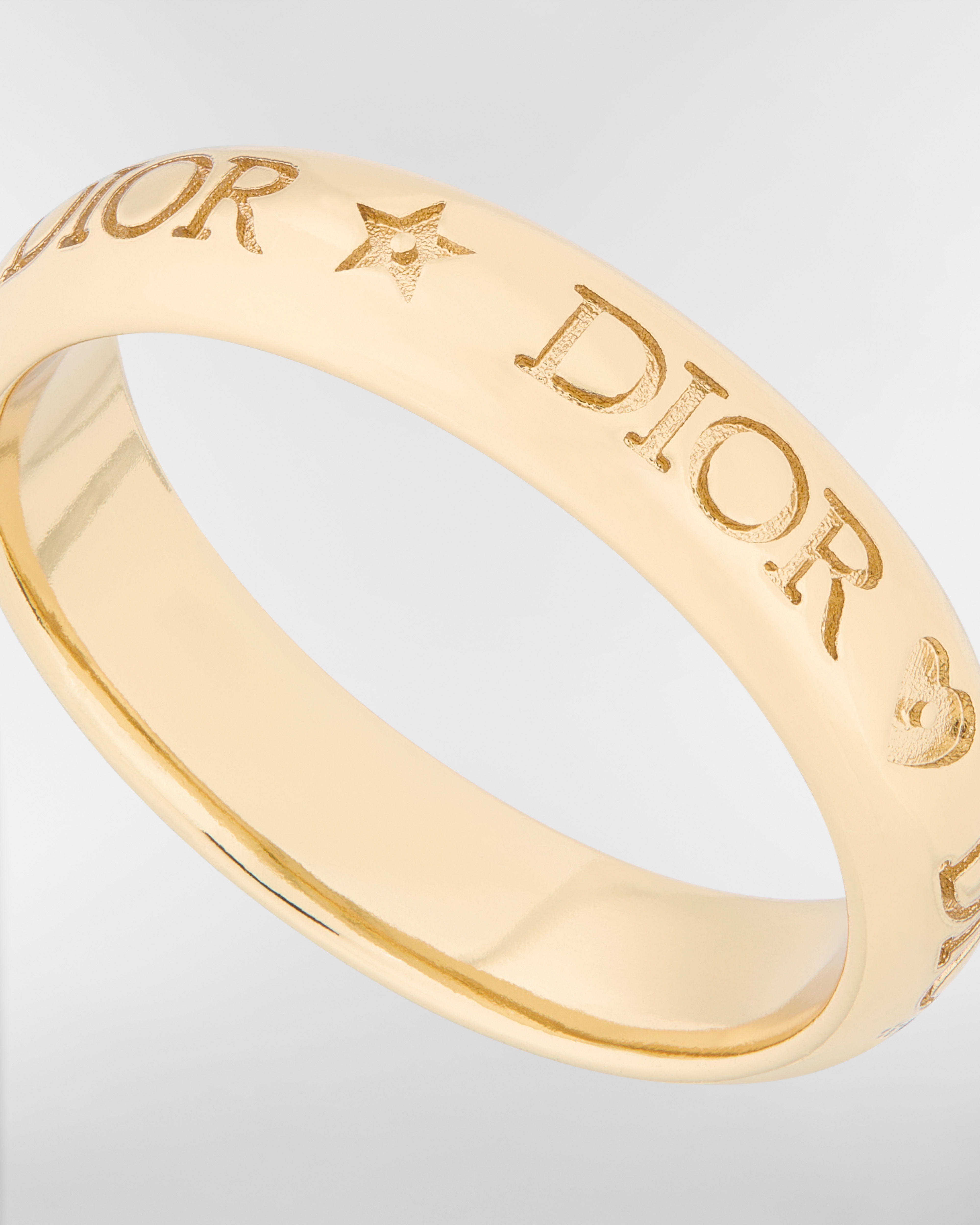 Dior Trésor 戒指 金色饰面金属 E09