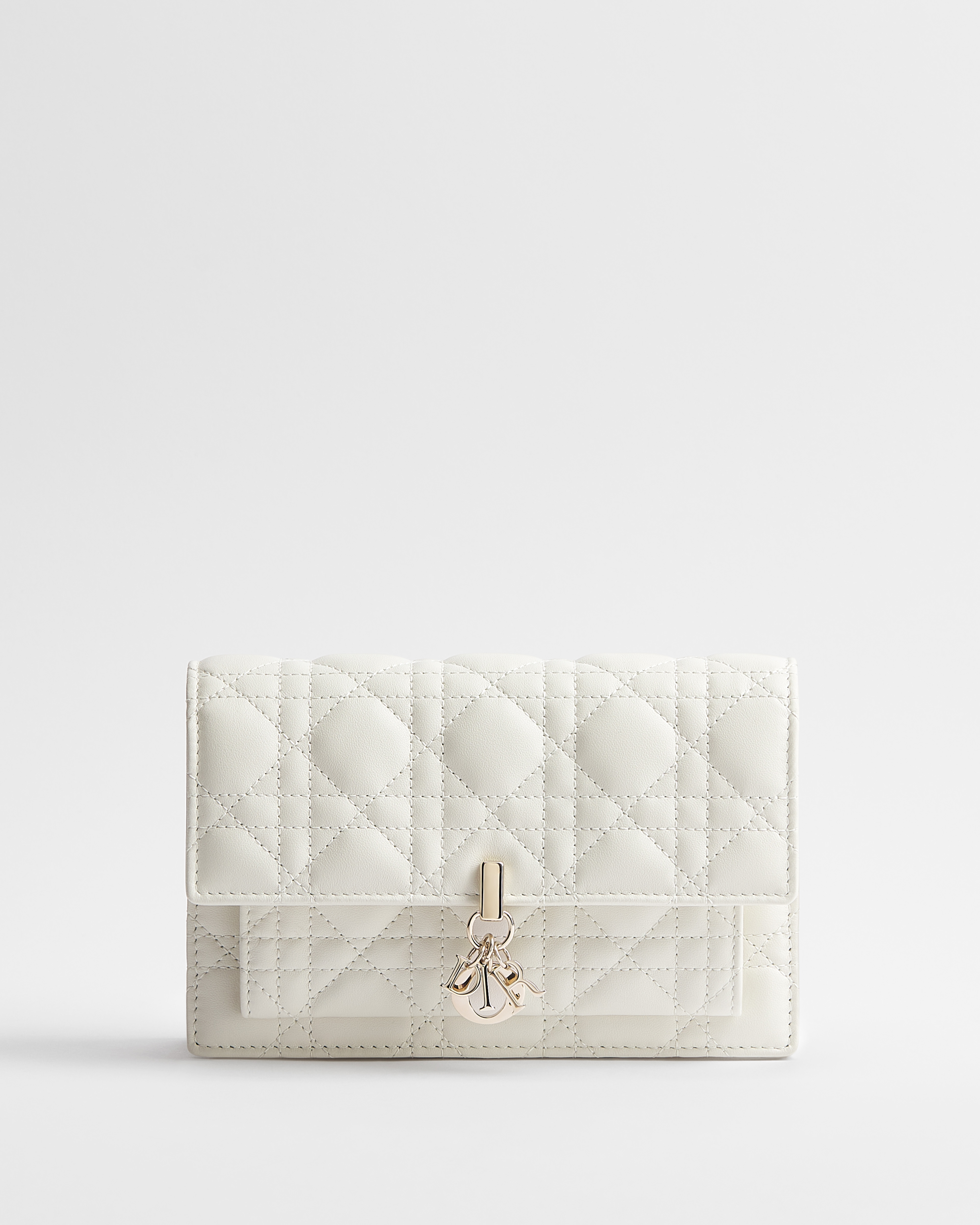 My Dior Daily 链条手袋 奶白色羊皮革藤格纹 E01