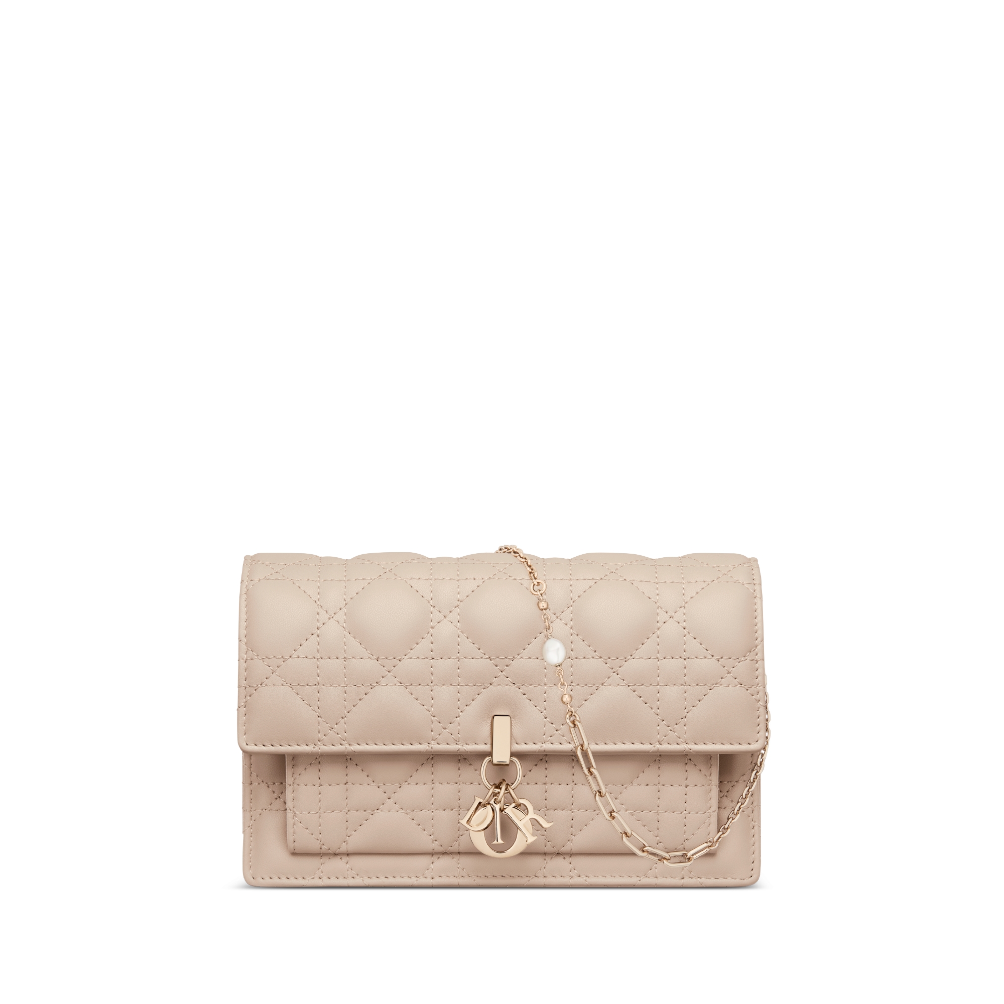 My Dior Daily 链条手袋 胭脂米色羊皮革藤格纹 E01