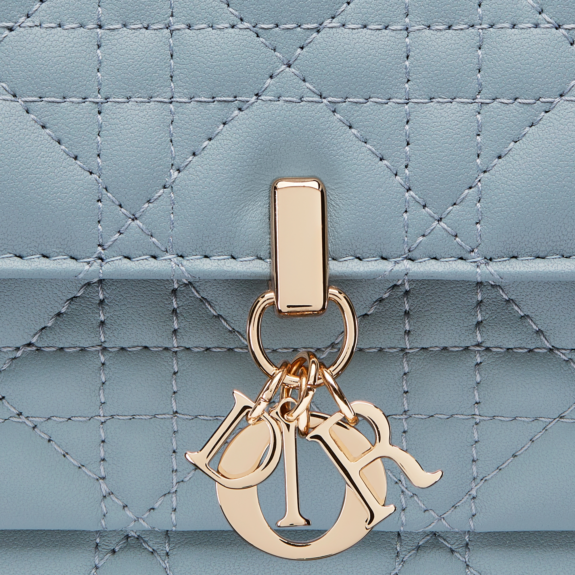 My Dior Daily 链条手袋 云雾蓝羊皮革藤格纹 E09