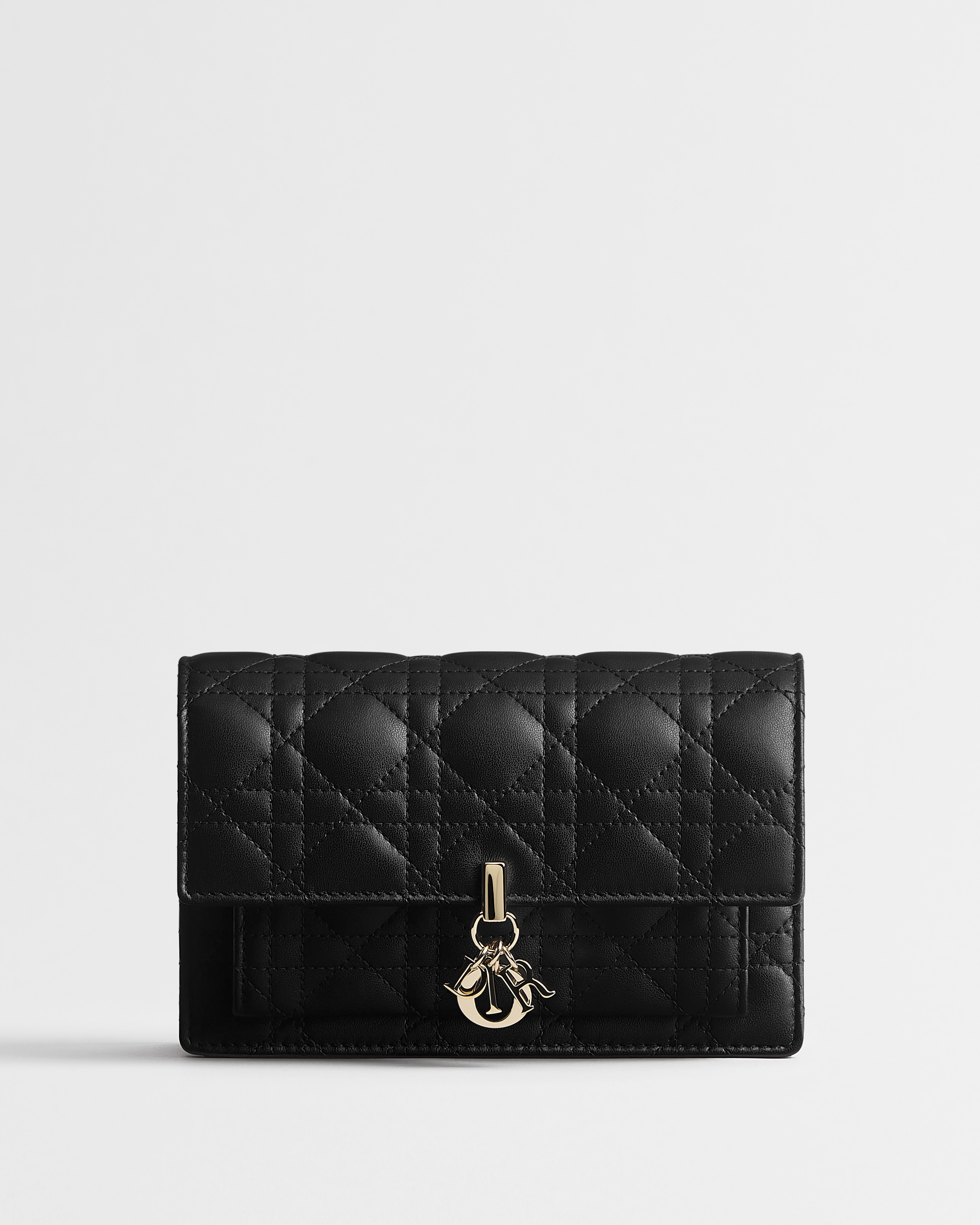 My Dior Daily 链条手袋 黑色羊皮革藤格纹 E01