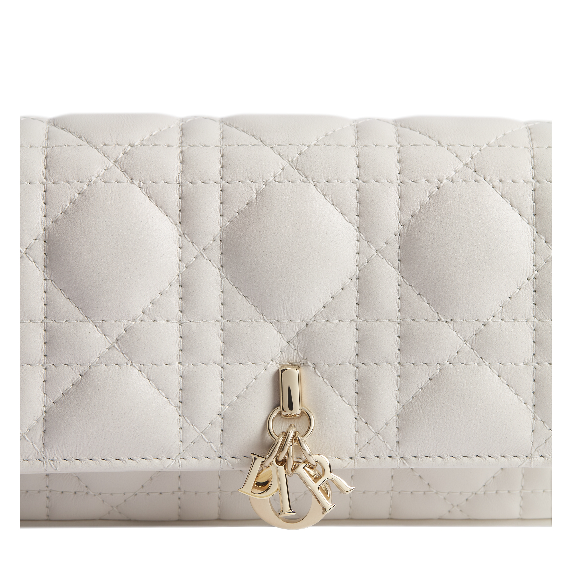 My Dior - Dior Talk 手机包 奶白色羊皮革藤格纹 E09