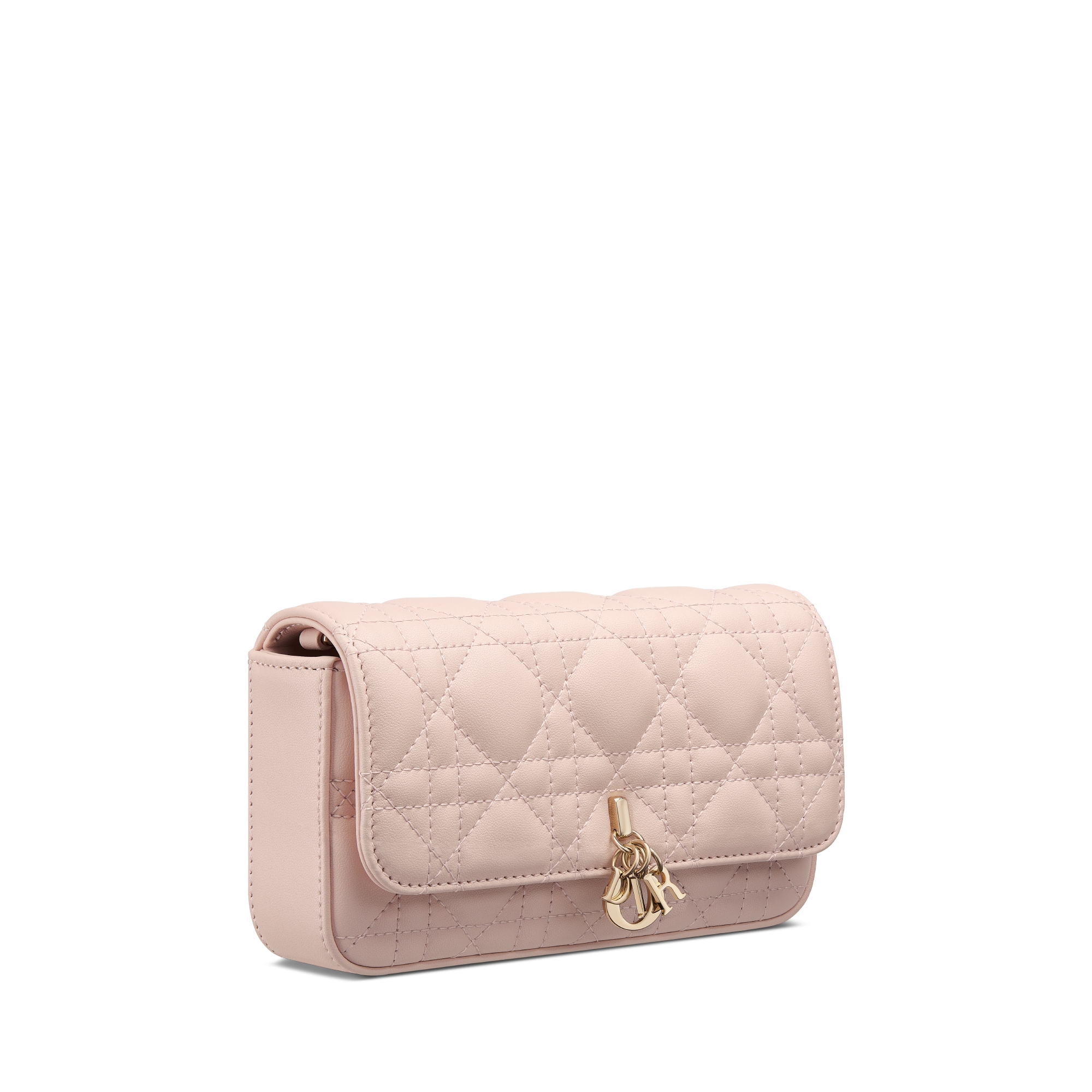 My Dior - Dior Talk 手机包 胭脂粉色羊皮革藤格纹 E03