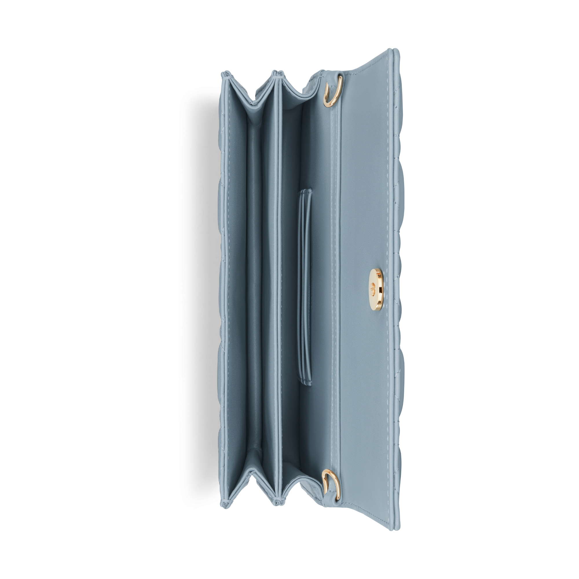 My Dior 迷你链条手袋 云雾蓝羊皮革藤格纹 E06