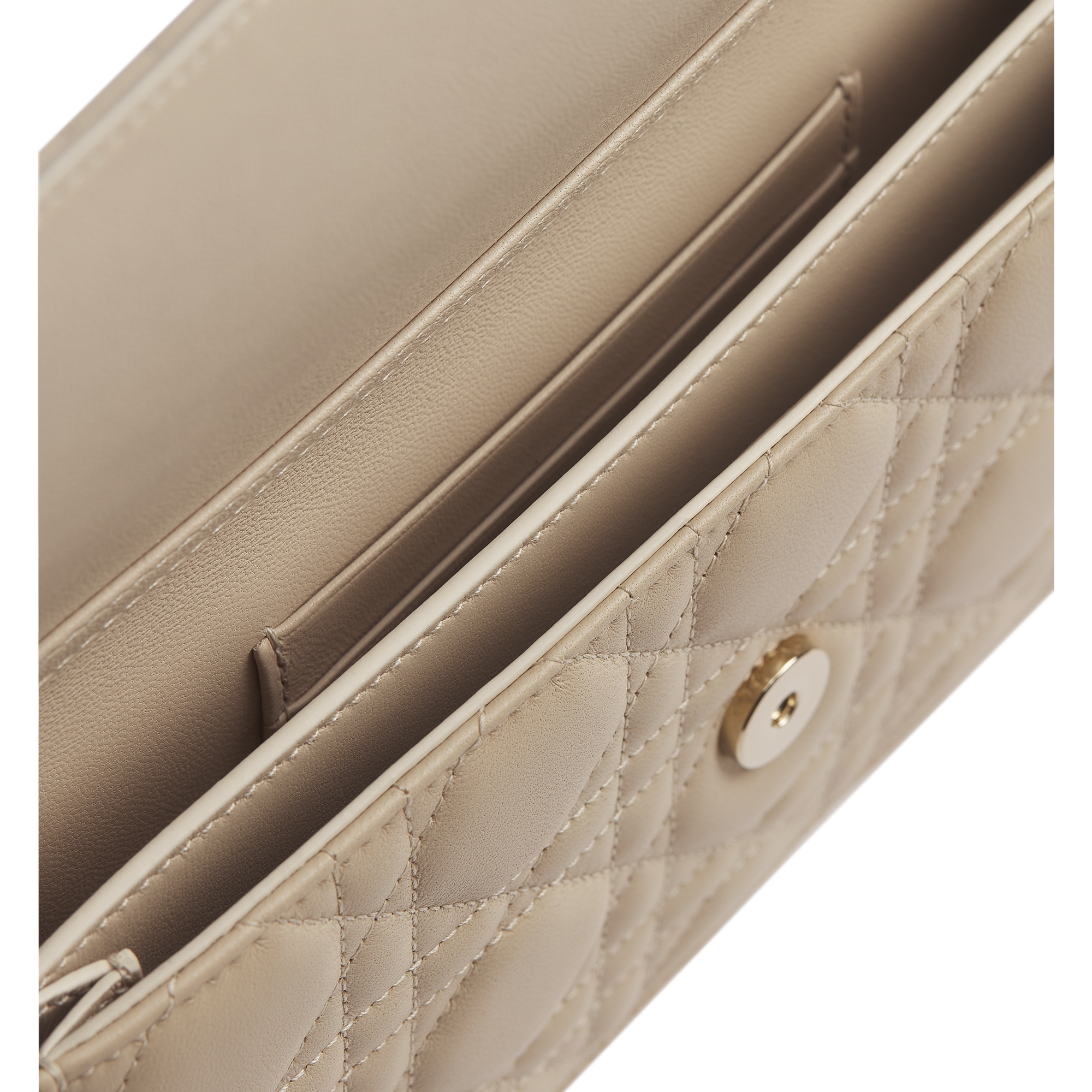 My Dior 迷你链条手袋 驼米色和饼干色双色羊皮革藤格纹 E06