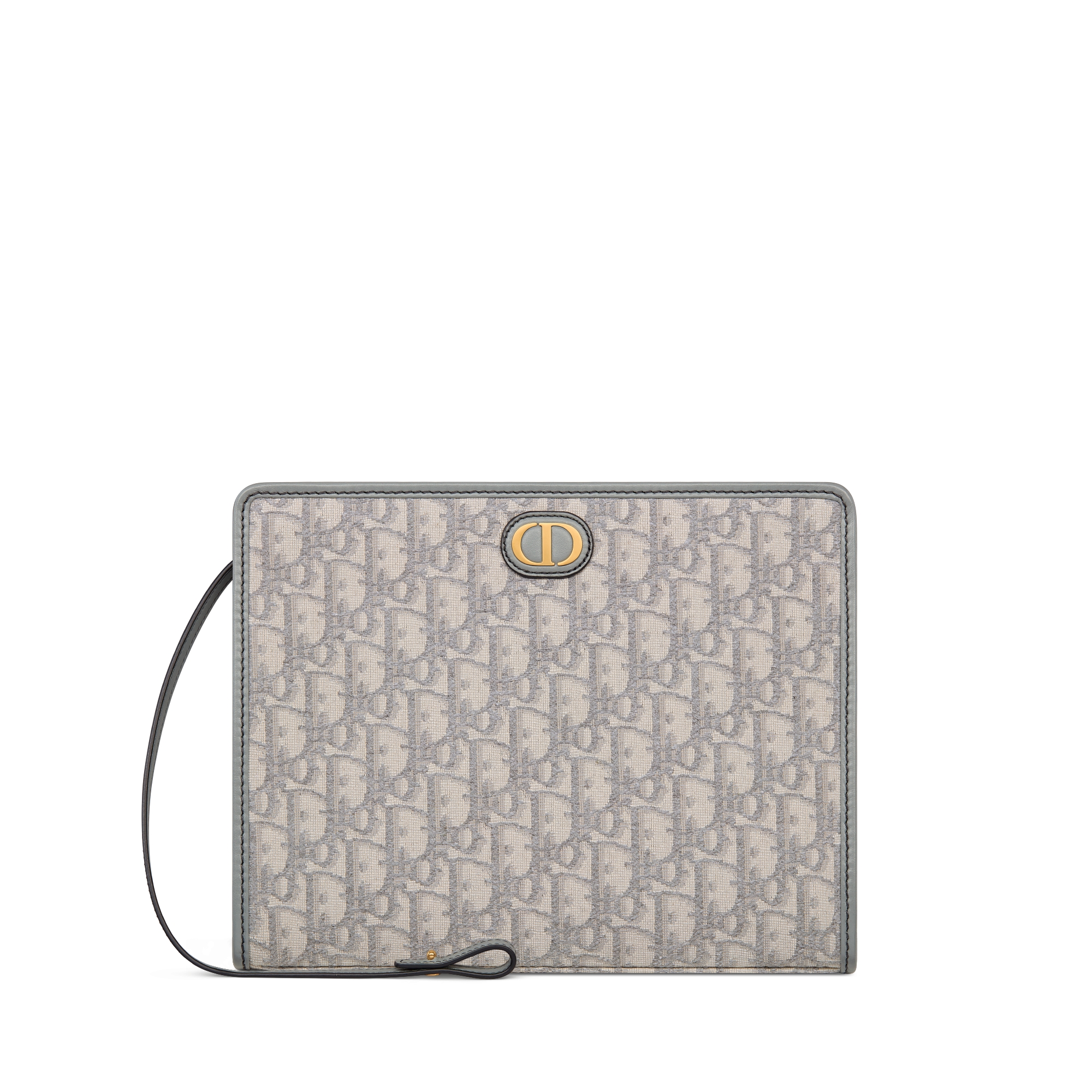 30 Montaigne Dea 手拿包 灰色 Oblique 印花面料 E01