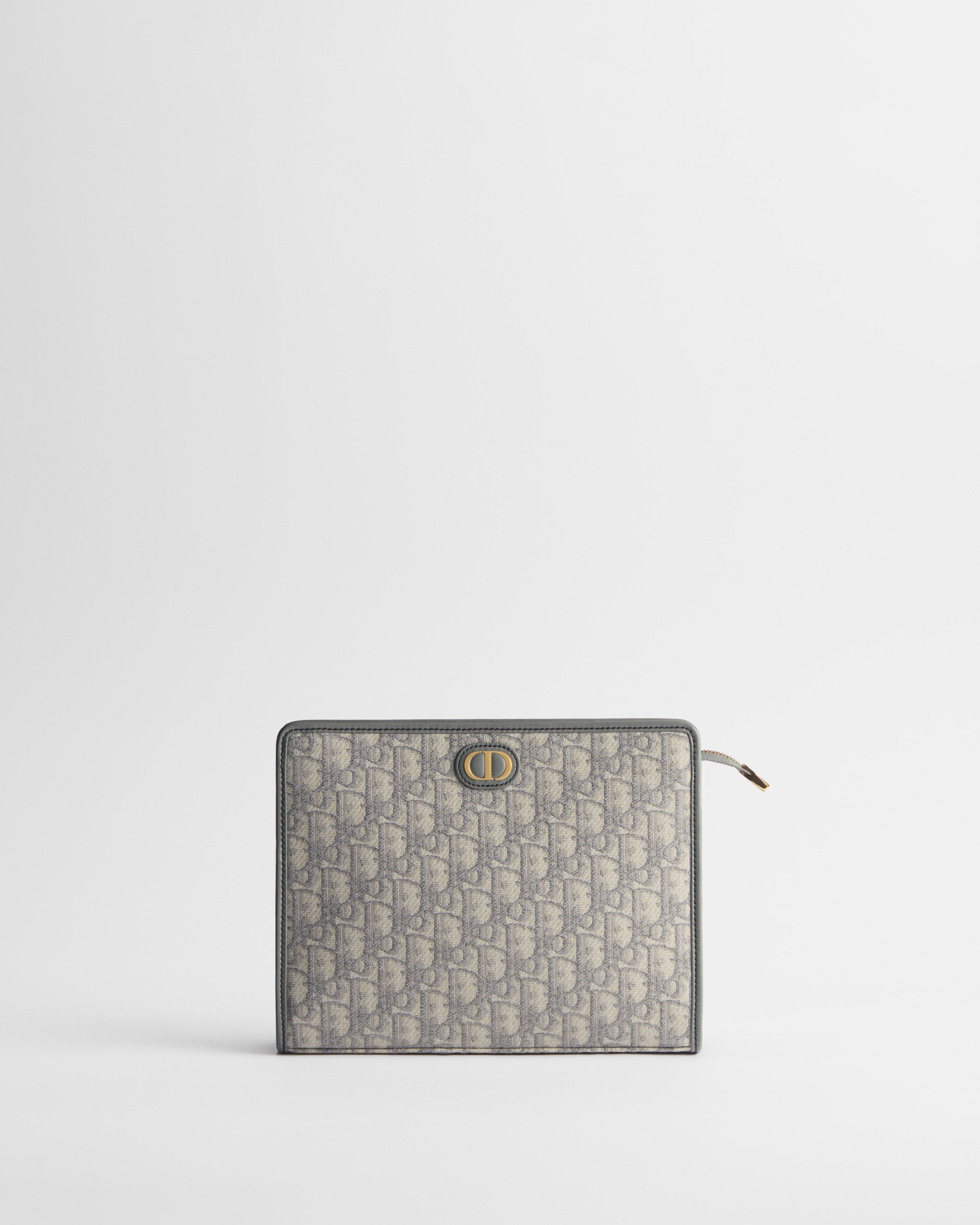 30 Montaigne Dea 手拿包 灰色 Oblique 印花面料 E01