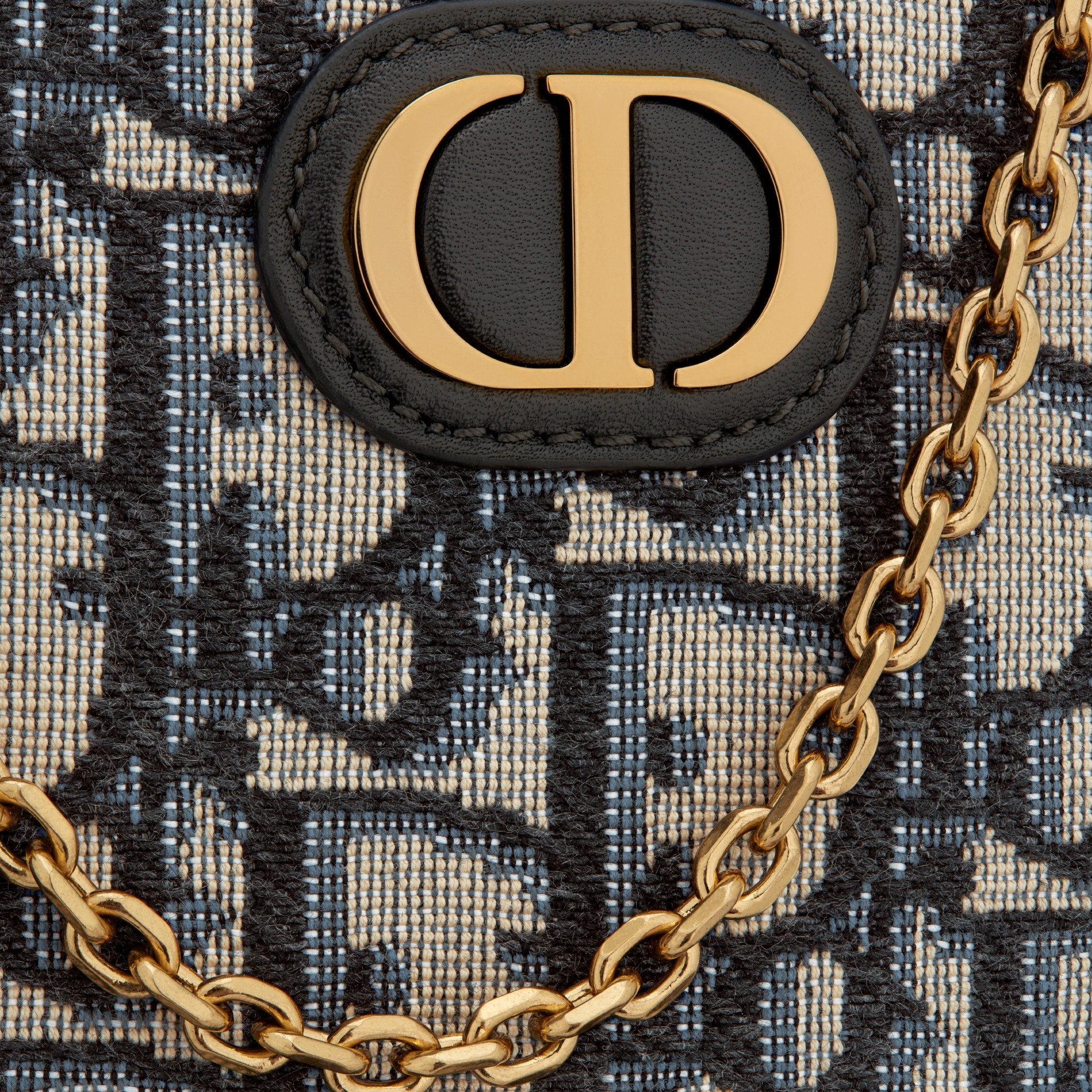 30 Montaigne Call'in Dior 手机袋 蓝色 Oblique 印花面料 E09