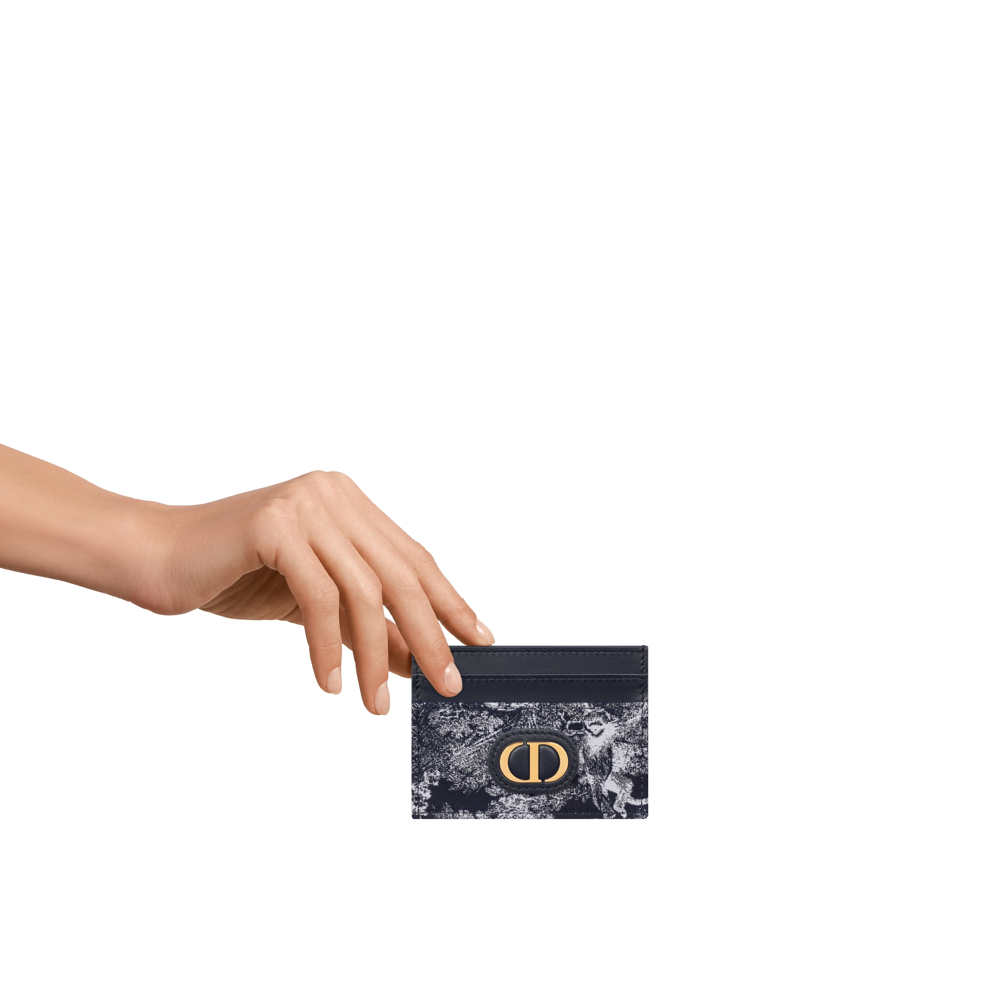 30 Montaigne Freesia 卡夹 蓝色提花面料 Reverse 茹伊印花 E11