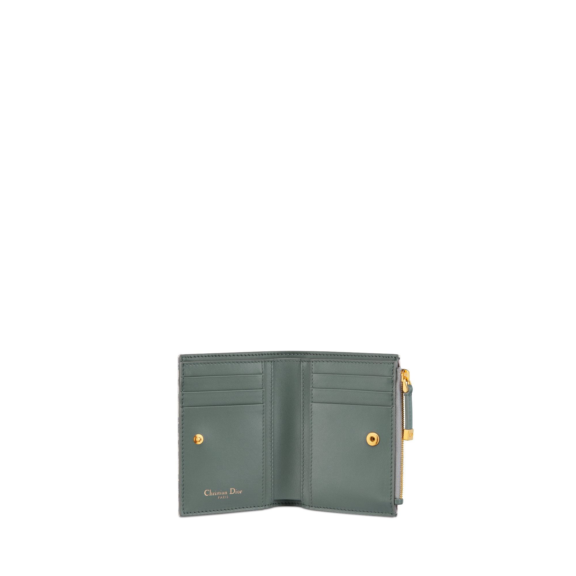 30 Montaigne Dahlia 钱包 灰色 Oblique 印花面料 E07