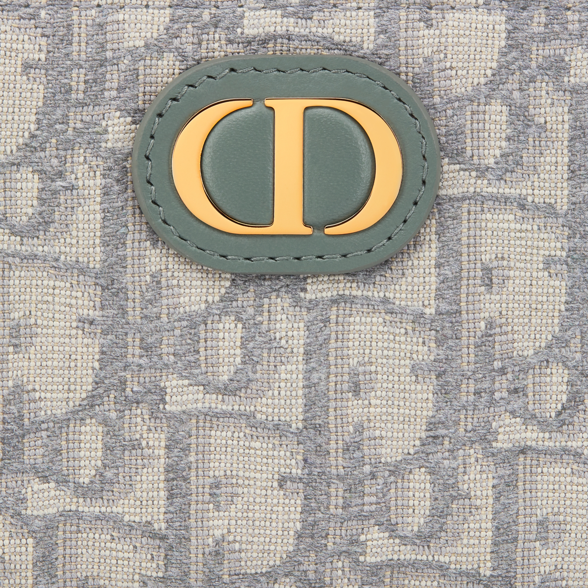 30 Montaigne Dahlia 钱包 灰色 Oblique 印花面料 E09