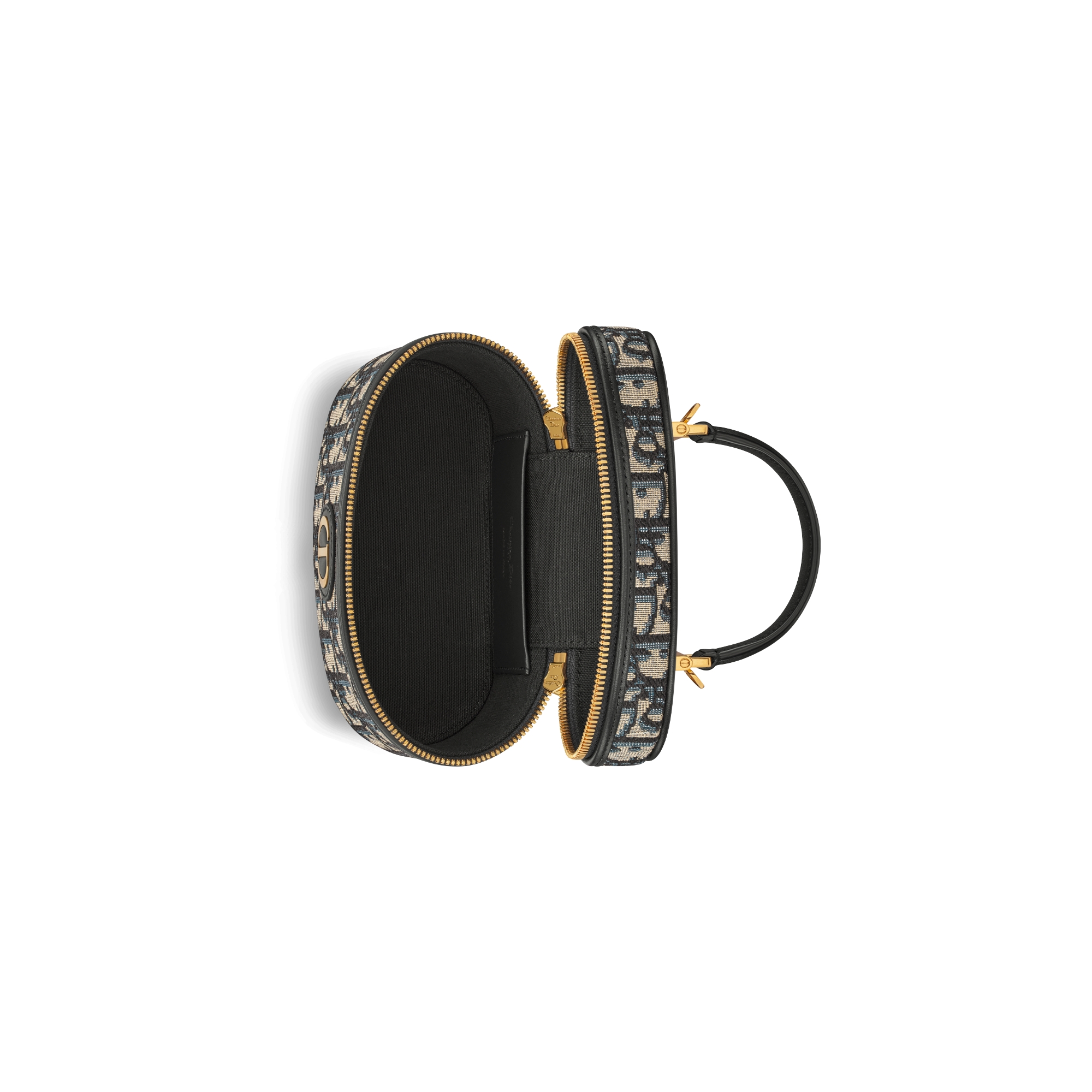 30 Montaigne 迷你 Vanity 手袋 蓝色 Oblique 印花面料 E06