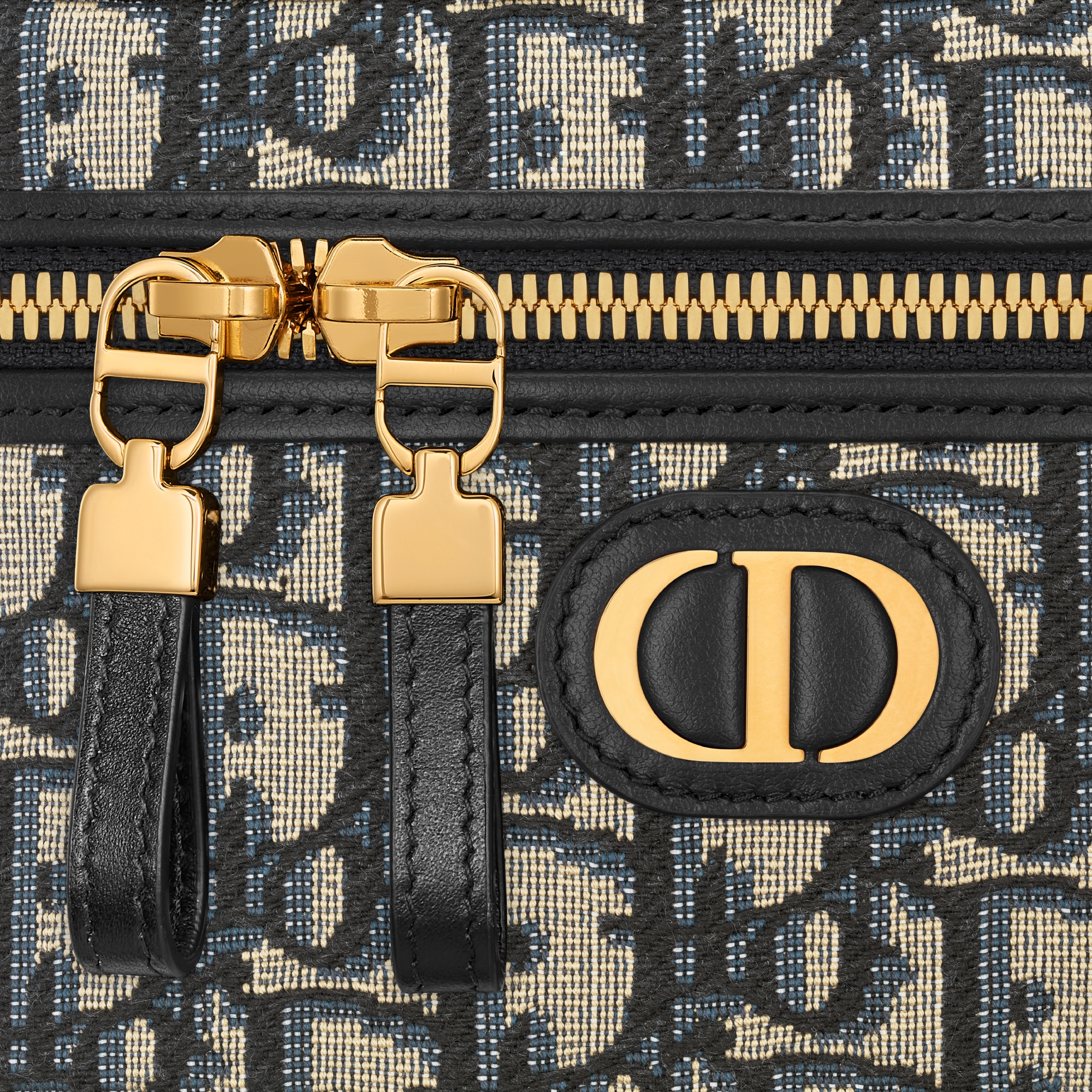 30 Montaigne 迷你 Vanity 手袋 蓝色 Oblique 印花面料 E09