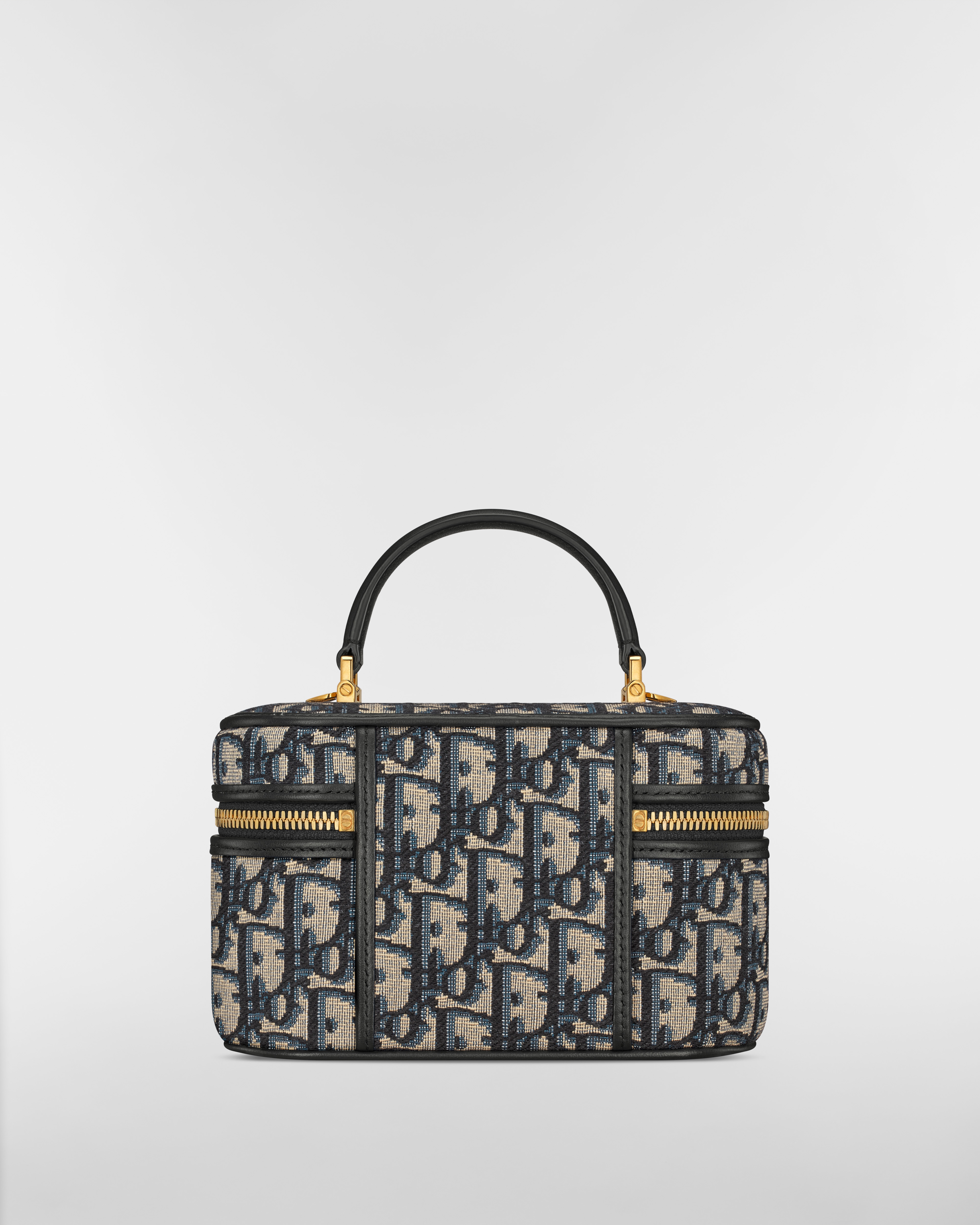 30 Montaigne 迷你 Vanity 手袋 蓝色 Oblique 印花面料 E08